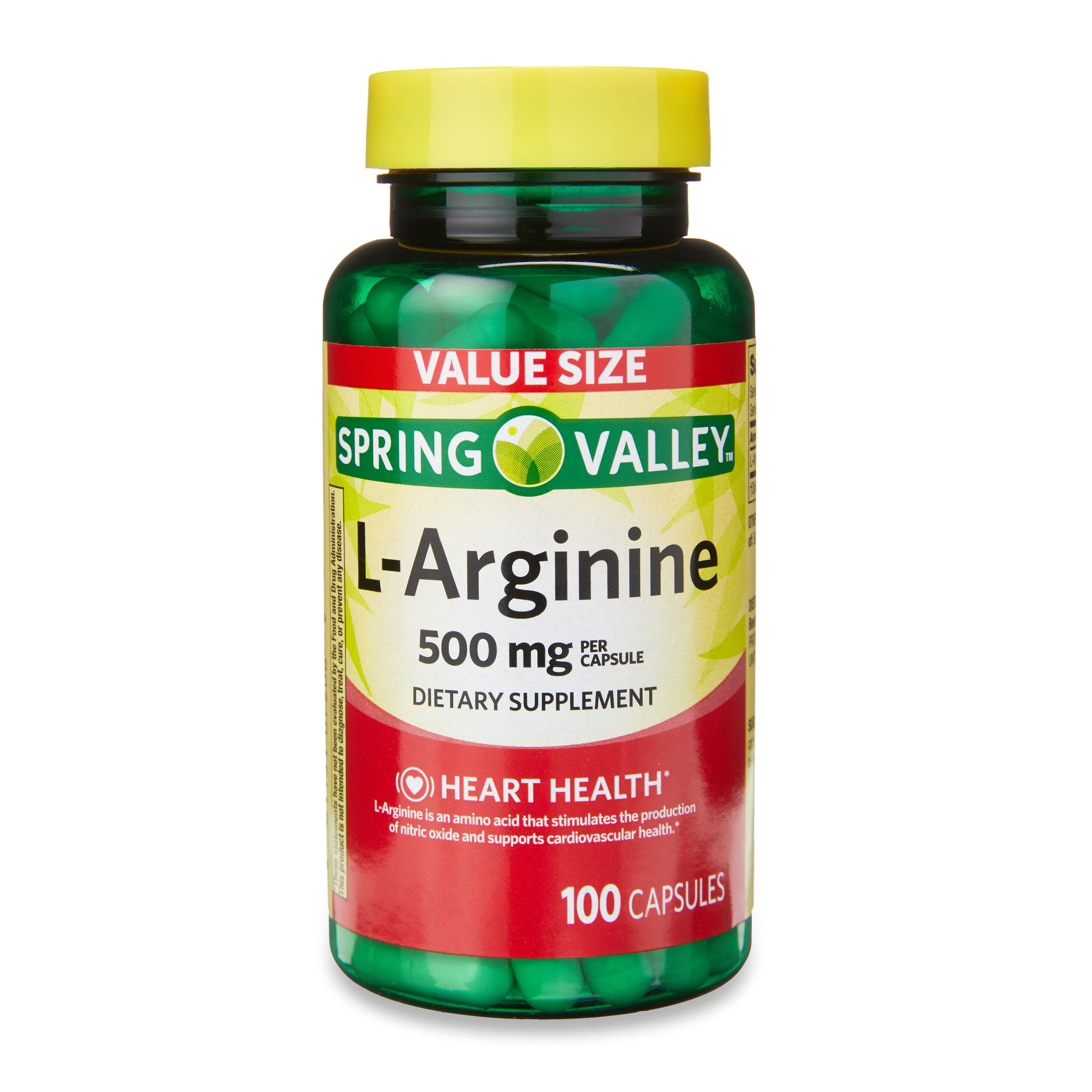 Spring Valley L Carnitine Amino Acid Supplement, 500 mg, Unflavored, 30  Count 