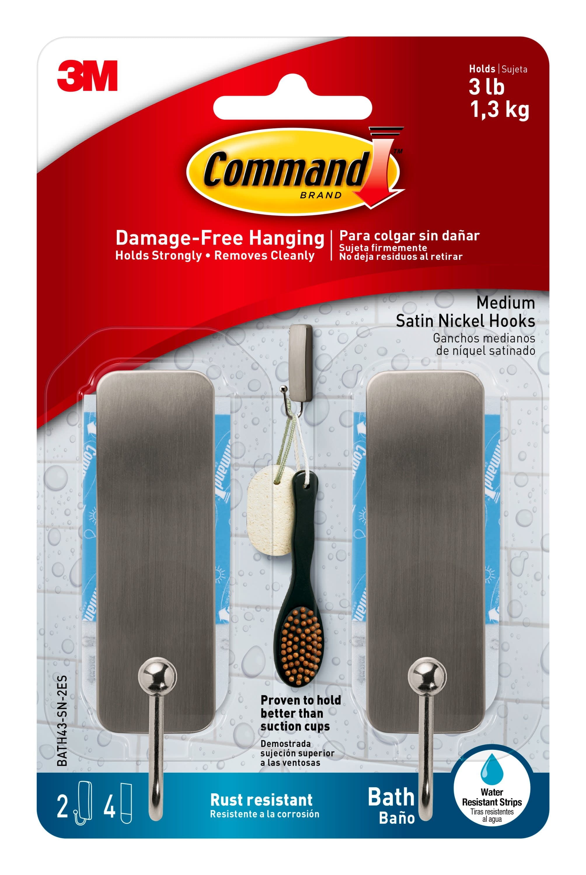 Command 10 Lb XL Heavyweight Wall Hook, White, Damage Free