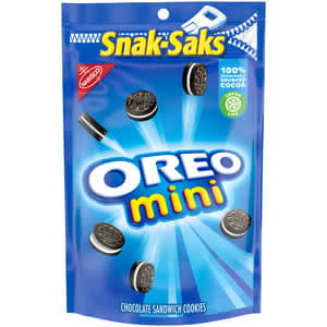 Oreo Mini Chocolate Sandwich Cookies, Big Bag, 12 -3 oz Packs