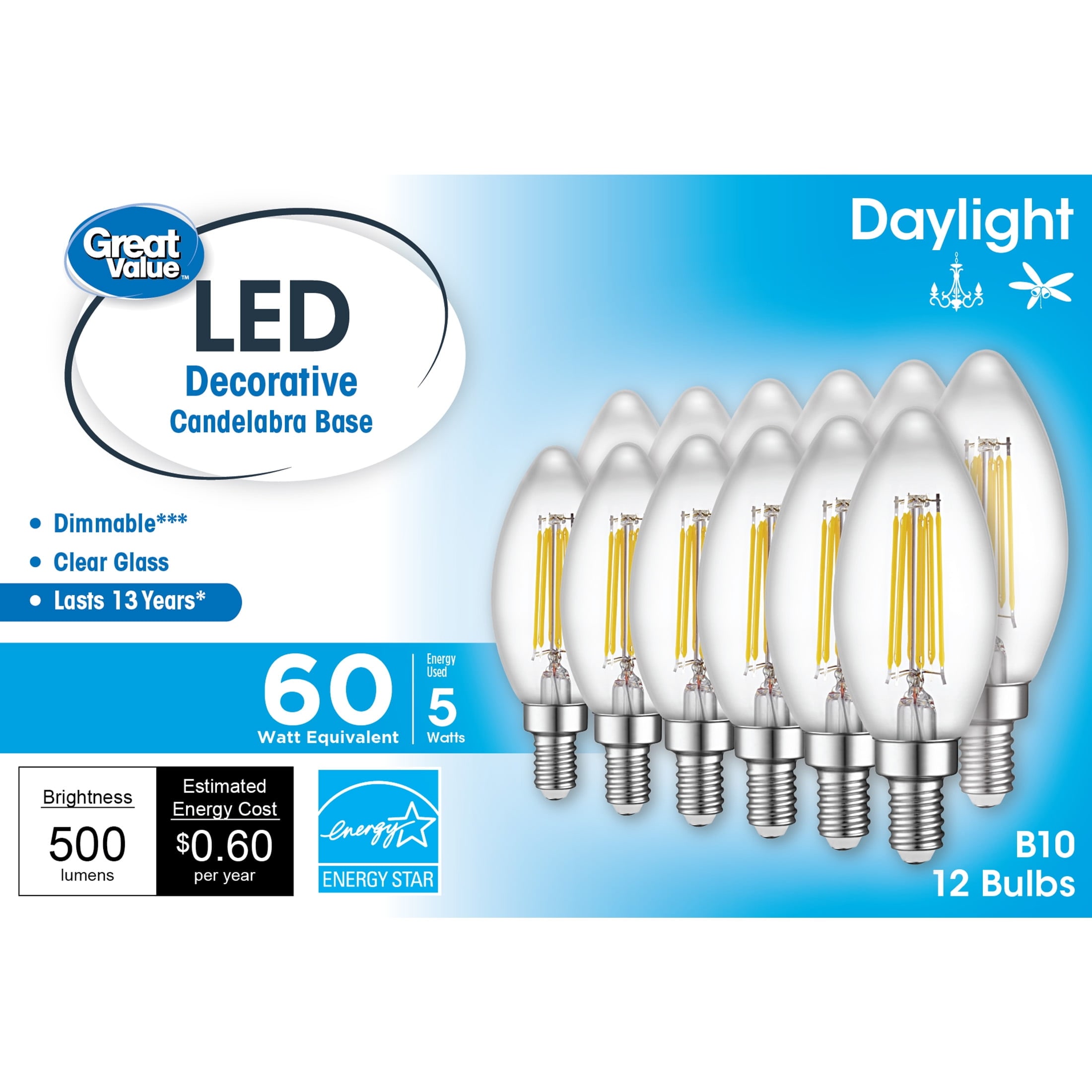 B10 led 2024 bulb 60w