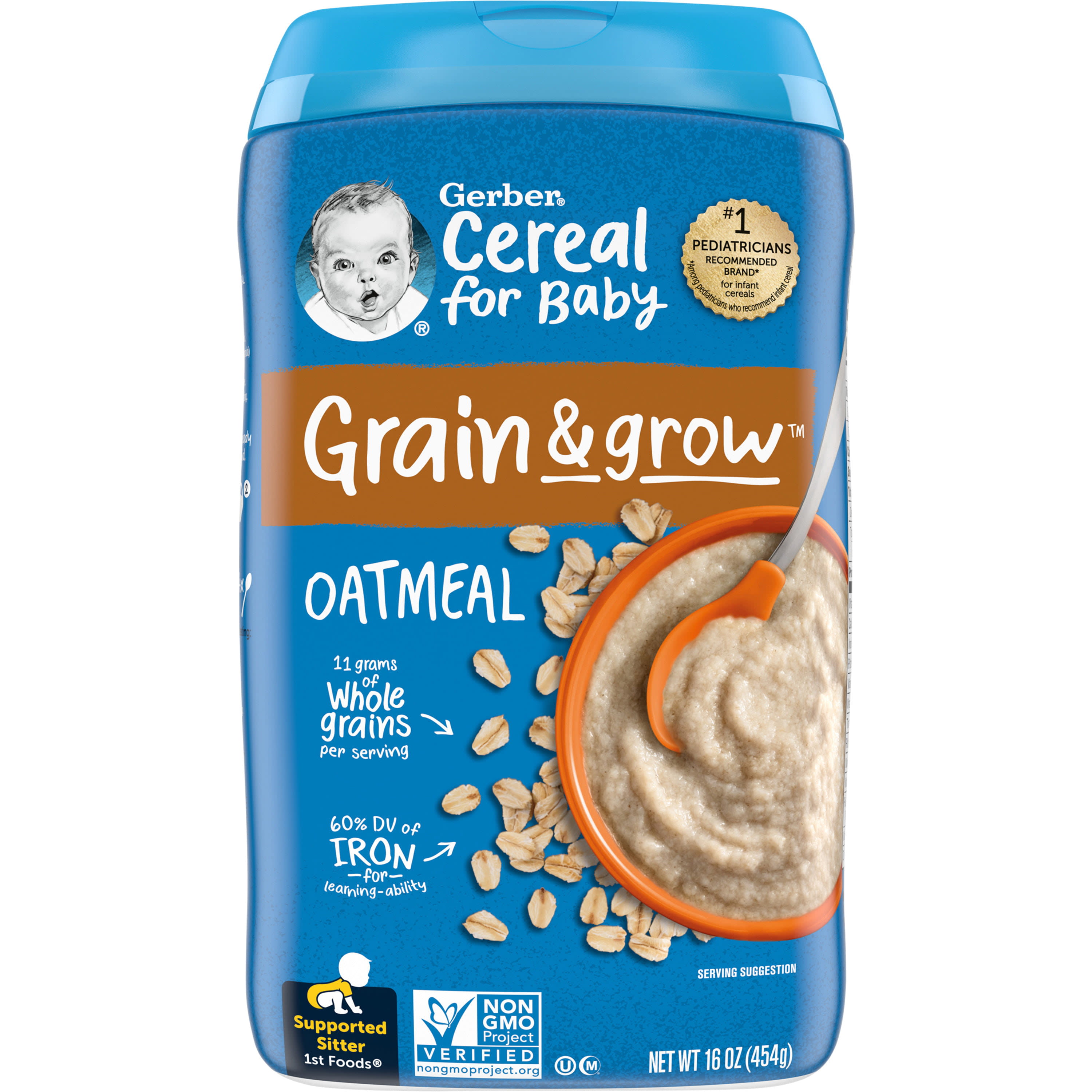 Gerber 3rd Foods Cereal for Baby Grain Grow Lil Bits Baby