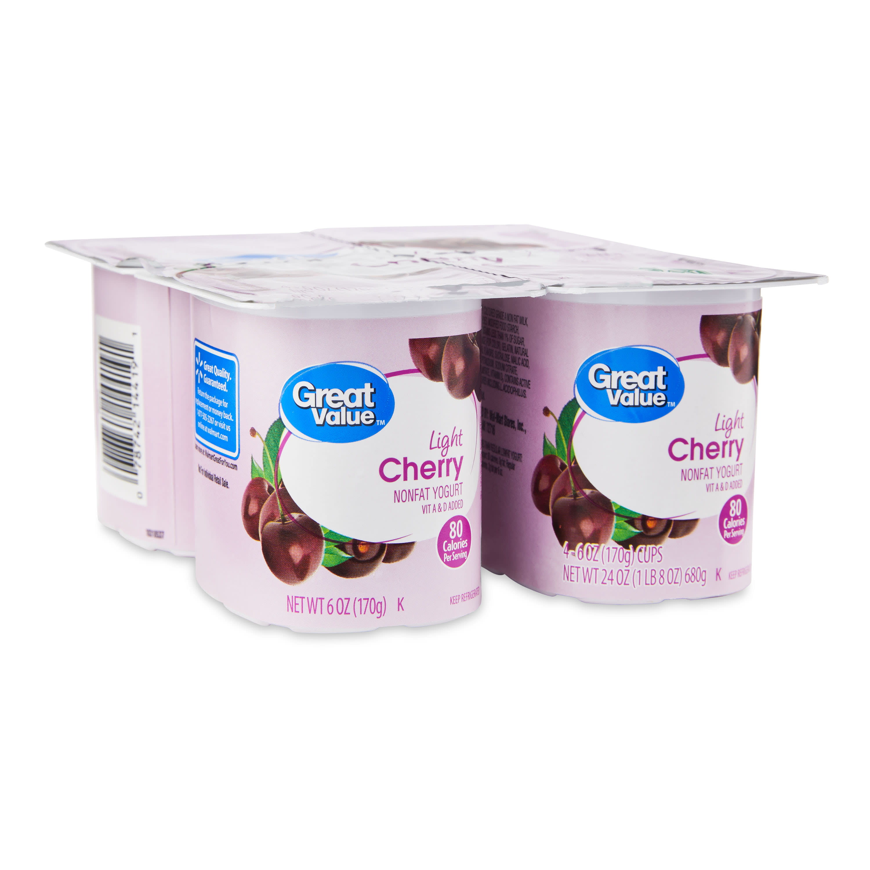 Activia Probiotic Black Cherry & Mixed Berry Variety Pack Yogurt, 4 Oz.  Cups, 12 Count