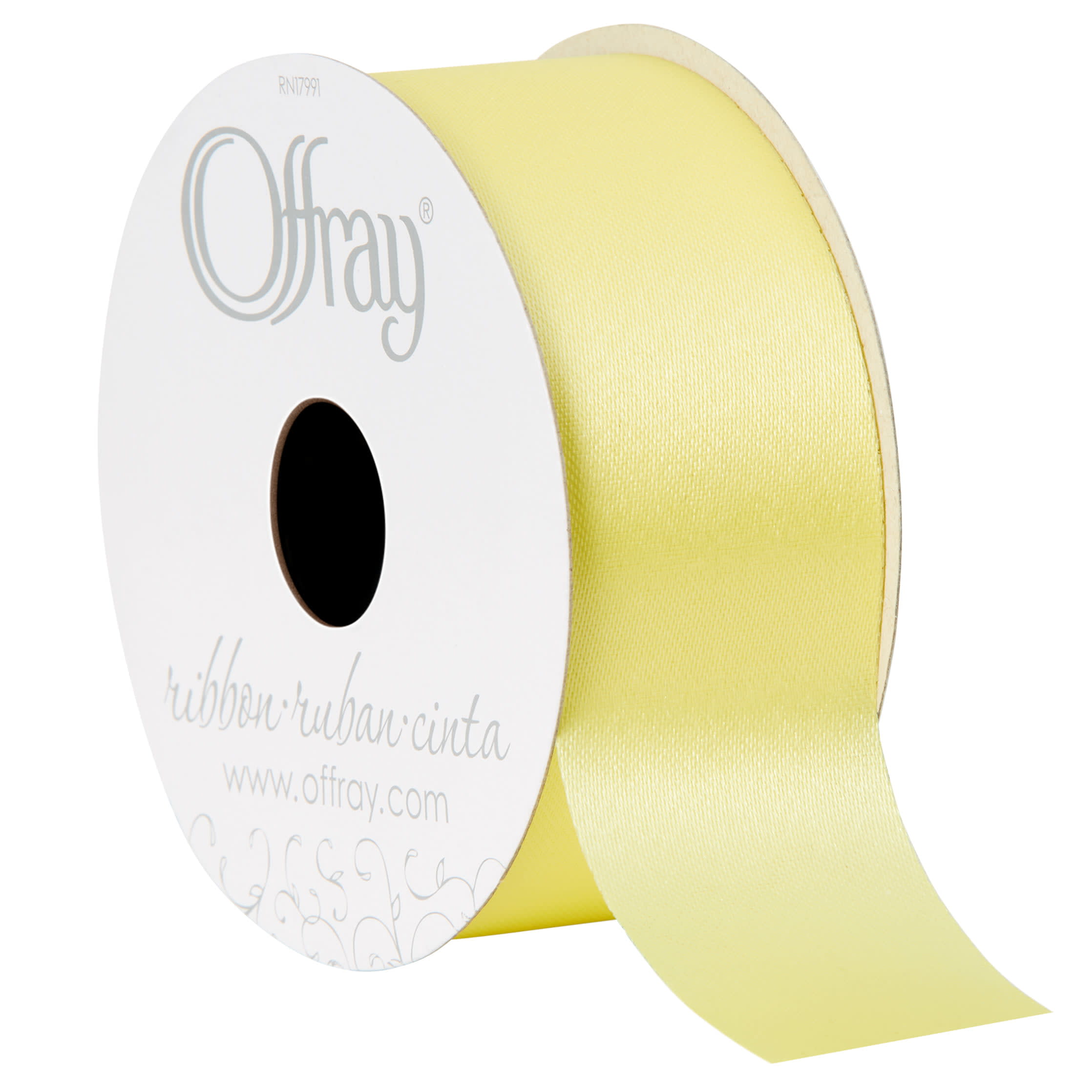 Offray Ribbon, Navy 2 1/4 inch Grosgrain Polyester Ribbon, 9 feet