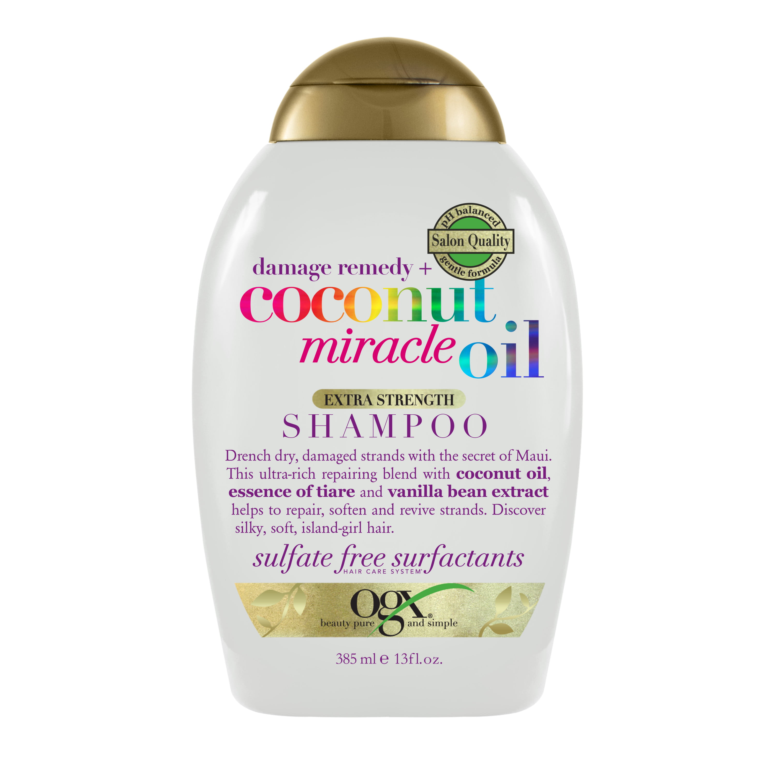 OGX Extra Strength Damage Remedy + Coconut Miracle Oil Repairing Daily  Shampoo - lovelocal.in