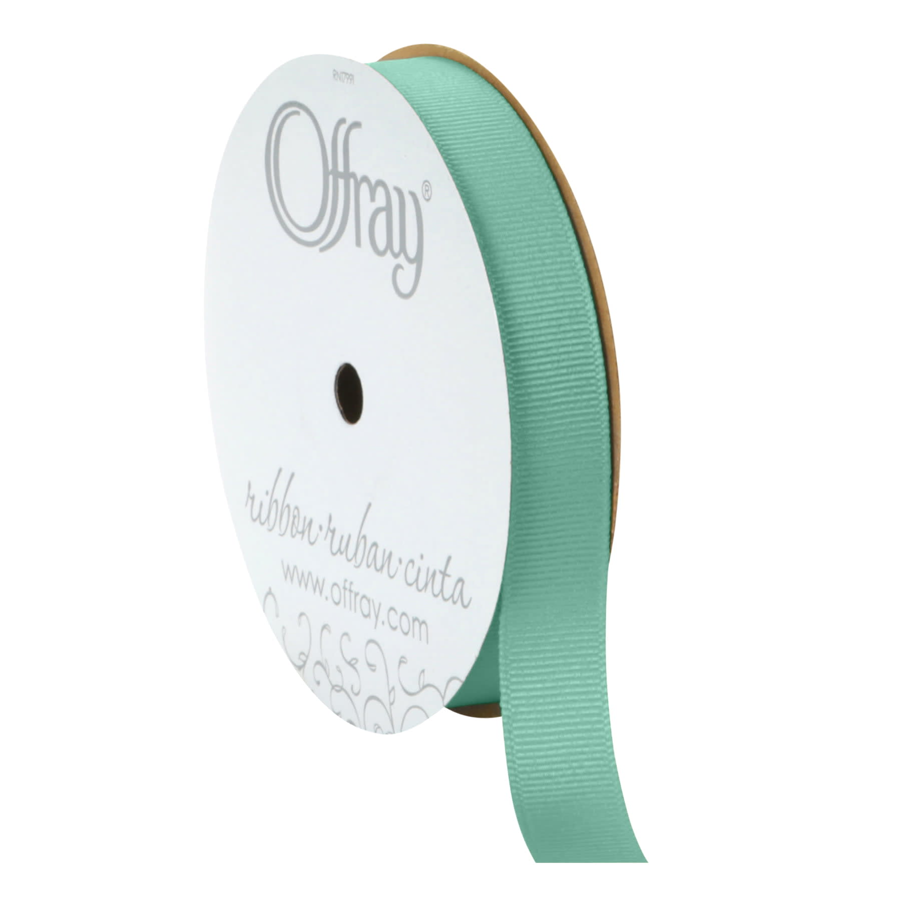 Offray Ribbon, White 1 1/2 inch Grosgrain Polyester Ribbon, 12 feet 