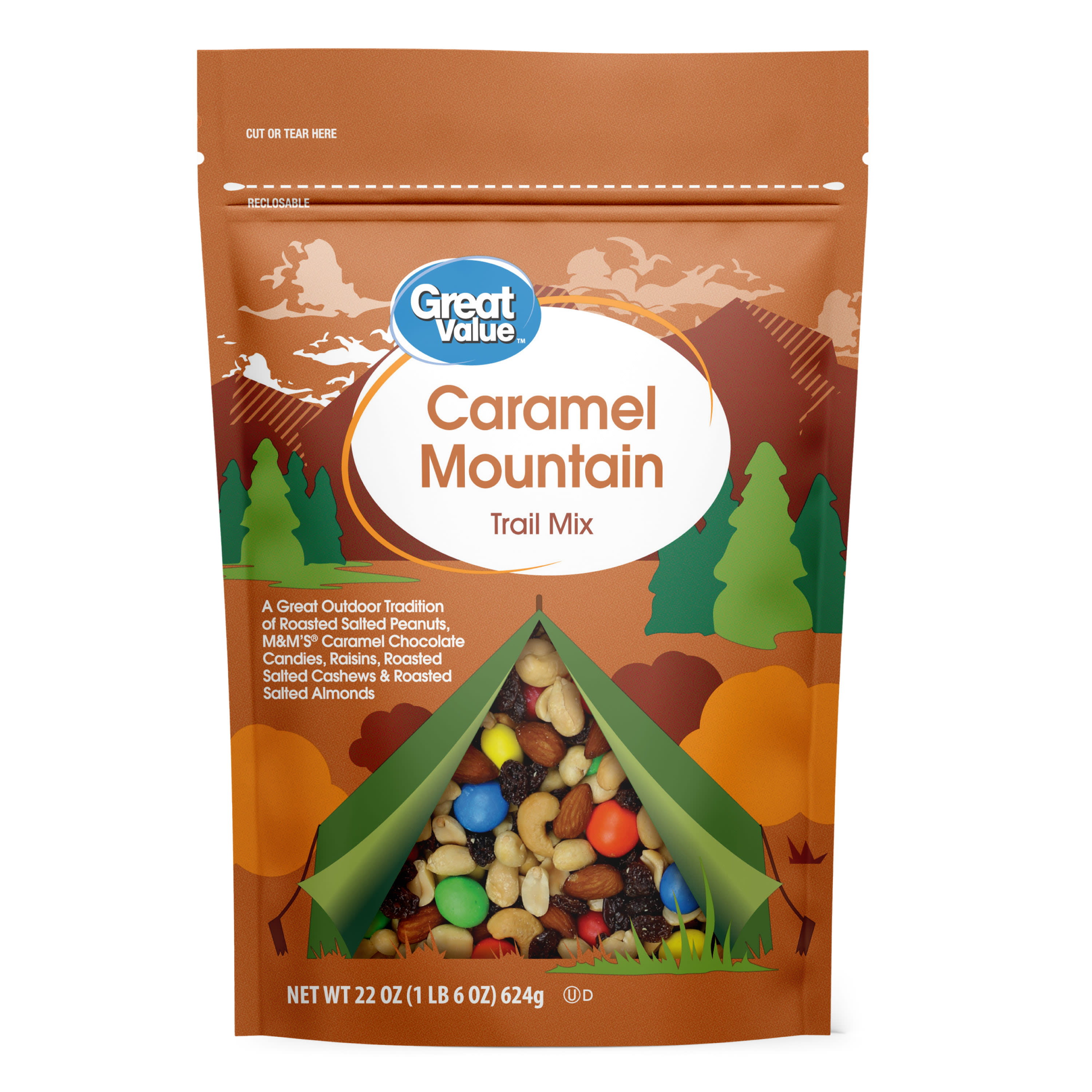 Great Value Caramel Mountain Trail Mix, 22 oz - DroneUp Delivery