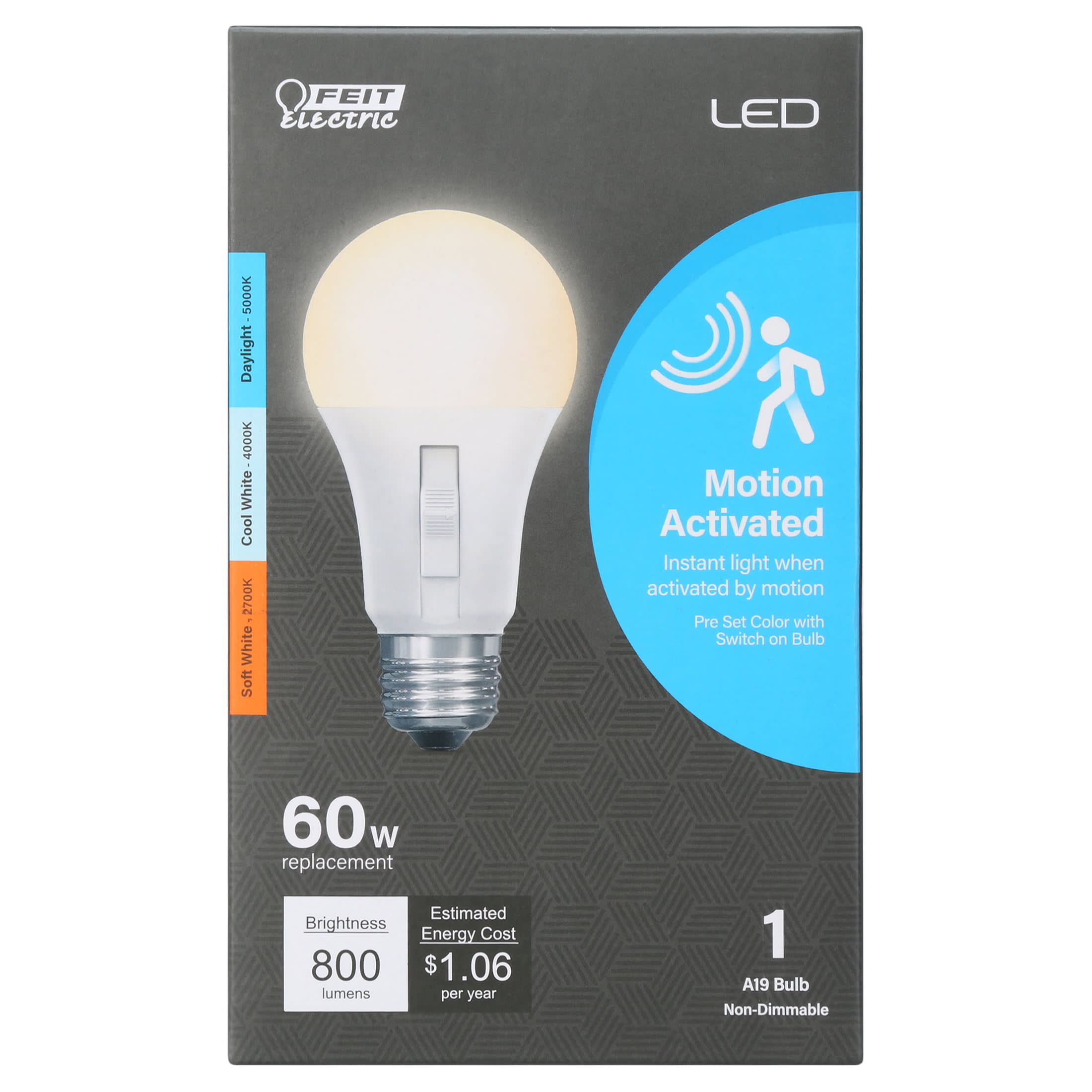 Feit Electric White LED Motion Sensor Auto On/Off Night Light in the Night  Lights department at