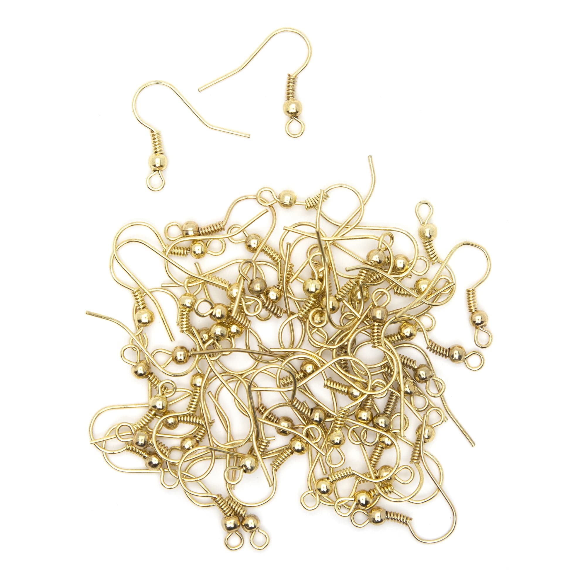 DIY Metal Fishhook Earring Set, 36 Piece, Gold Finish - DroneUp