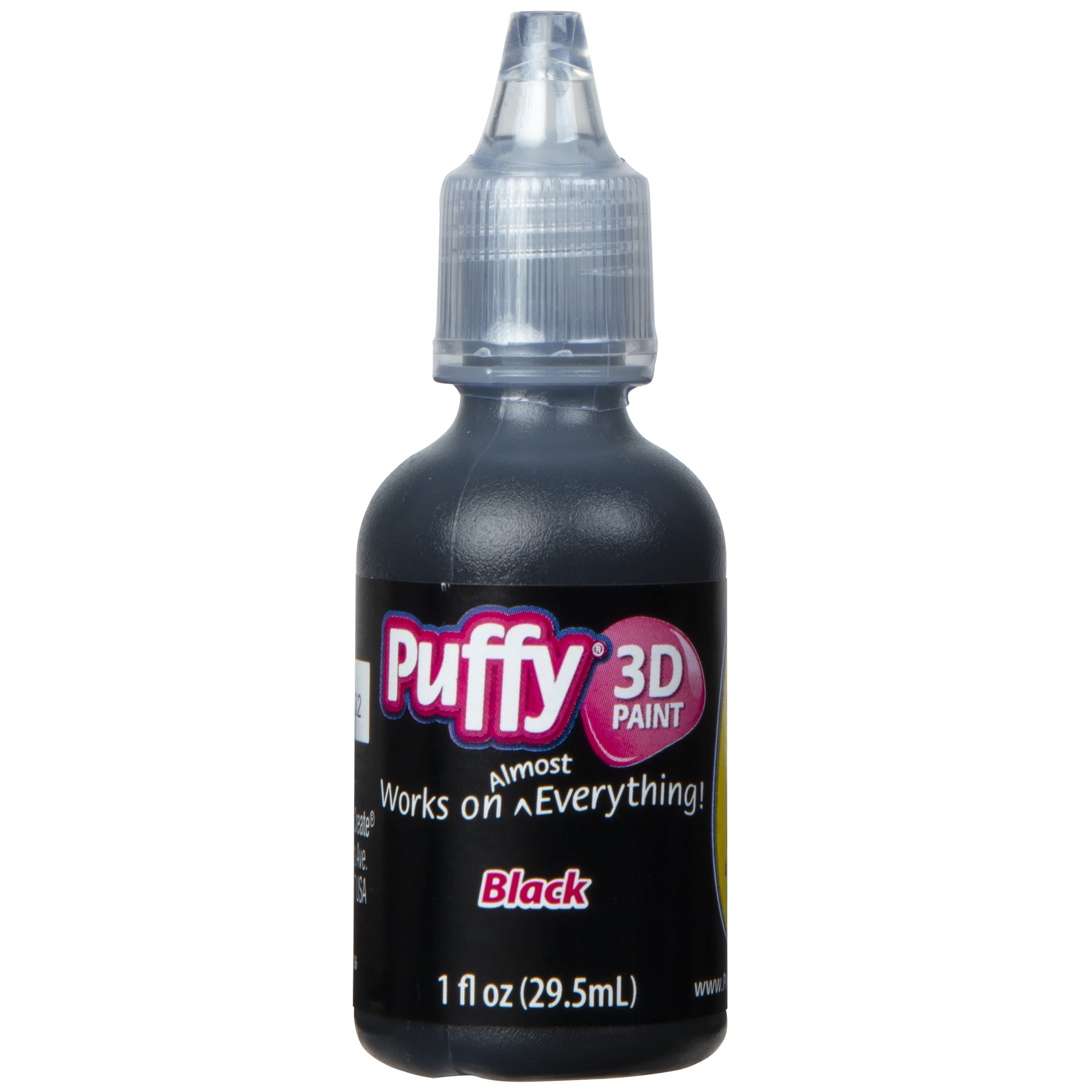 Puffy 3D Puff Paint, Fabric and Multi-Surface, Black 1 fl oz - DroneUp  Delivery