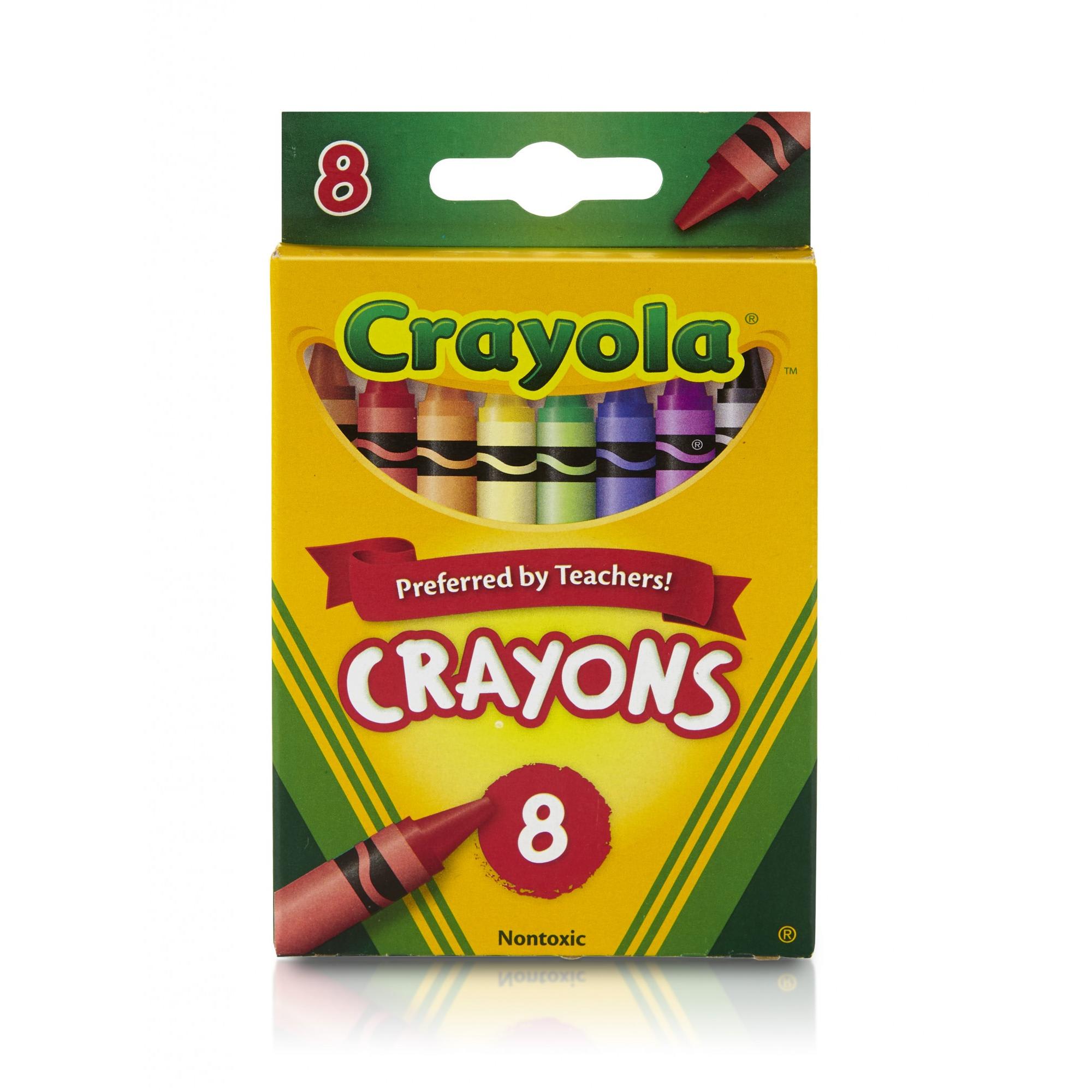 (4 pack) Crayola Classic Crayons, Back to School Supplies for Kids, 8 Ct,  Art Supplies