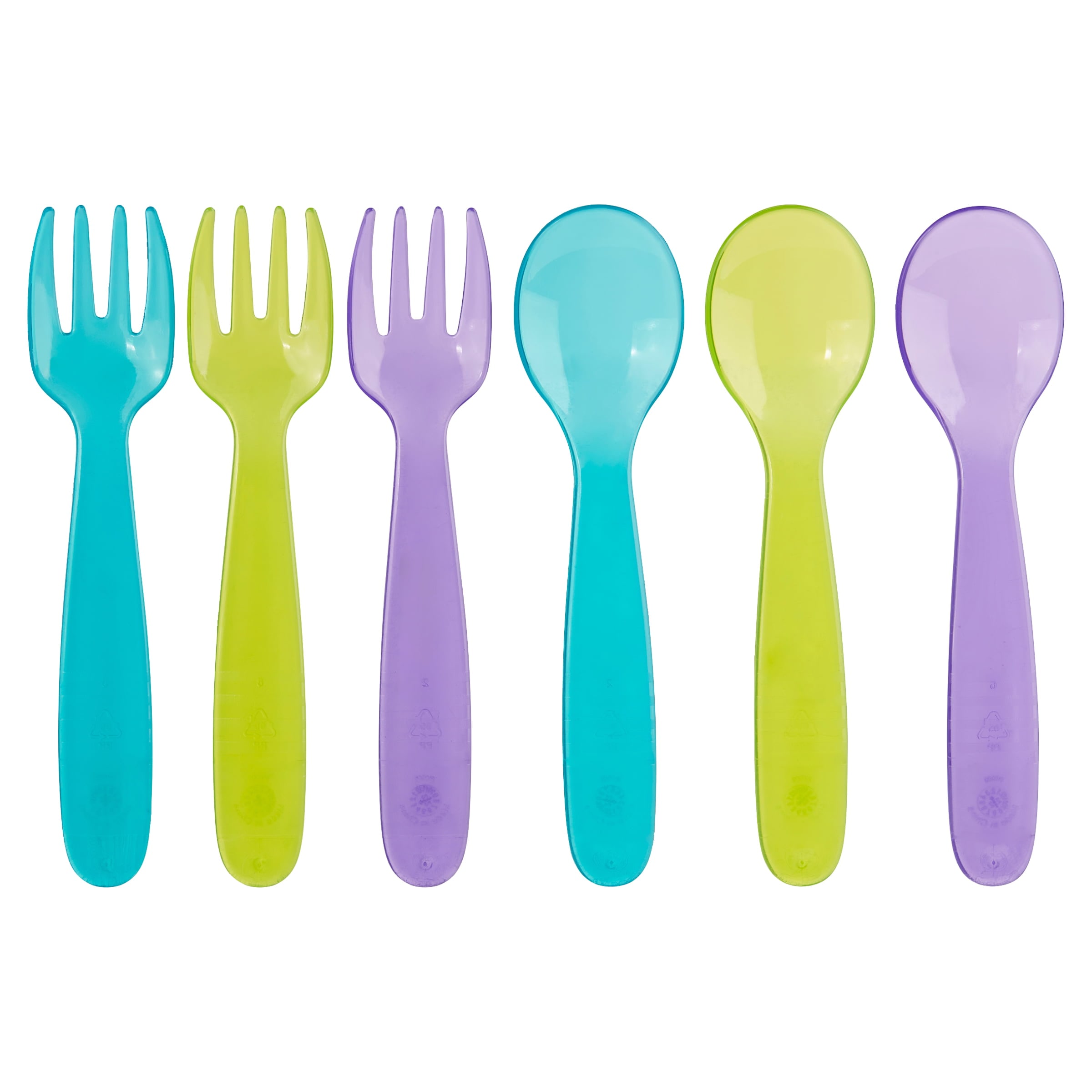 CoComelon Toddler Forks and Spoon Set - 3 Pieces - Dishwasher Safe Utensils  - DroneUp Delivery