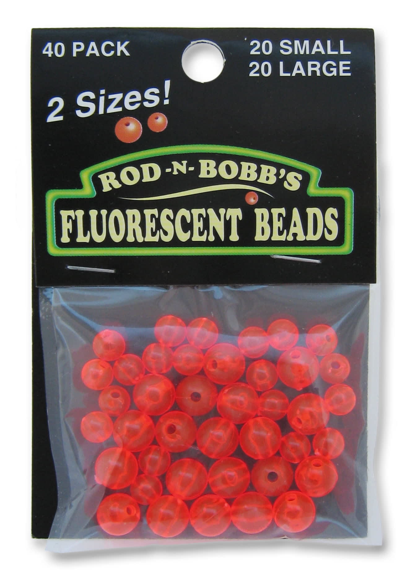 Rod-N-Bobb Fluorescent Beads, 40 Count - DroneUp Delivery