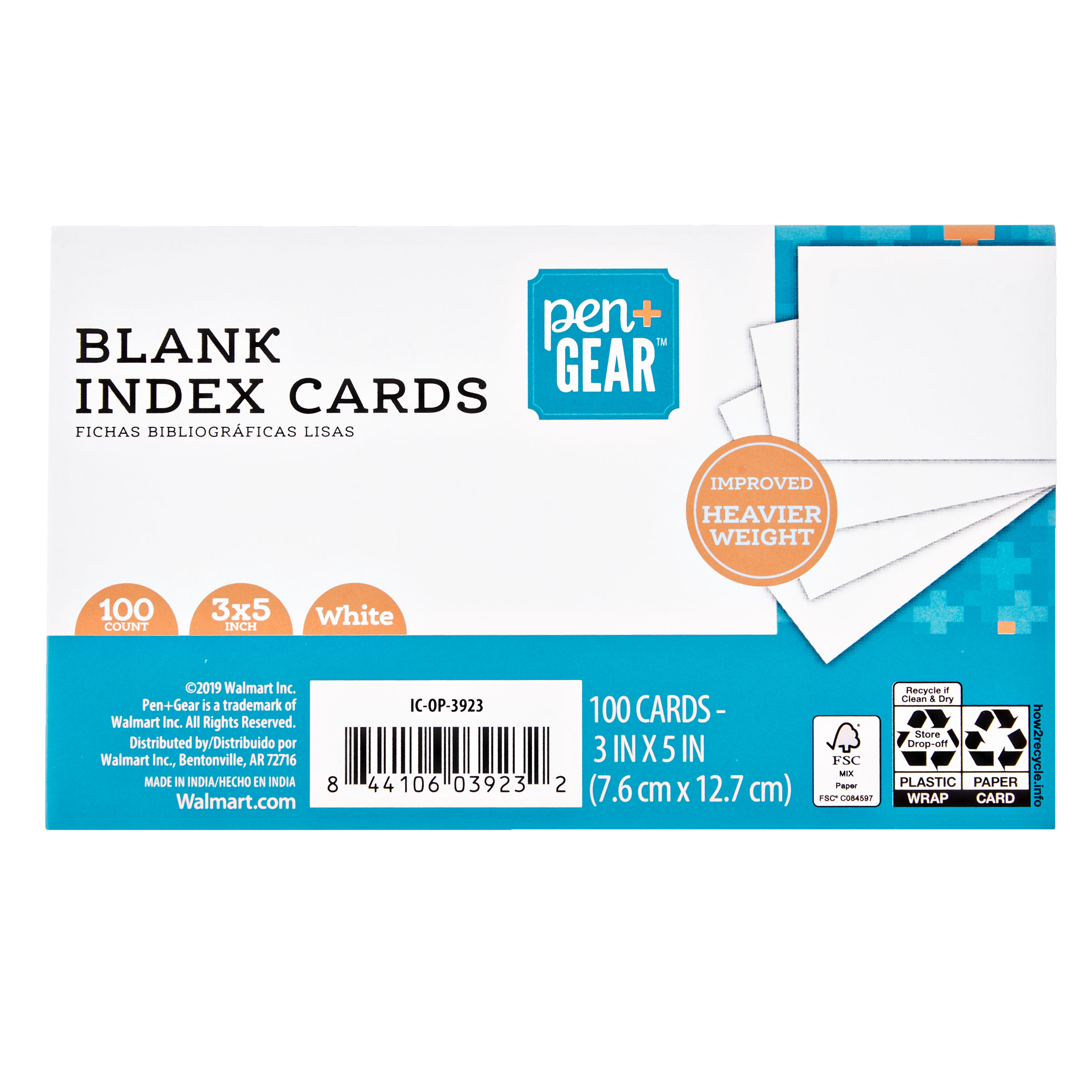 Pen + Gear Ruled Index Cards, Neon Assorted Colors, 300 Count, 3 x 5