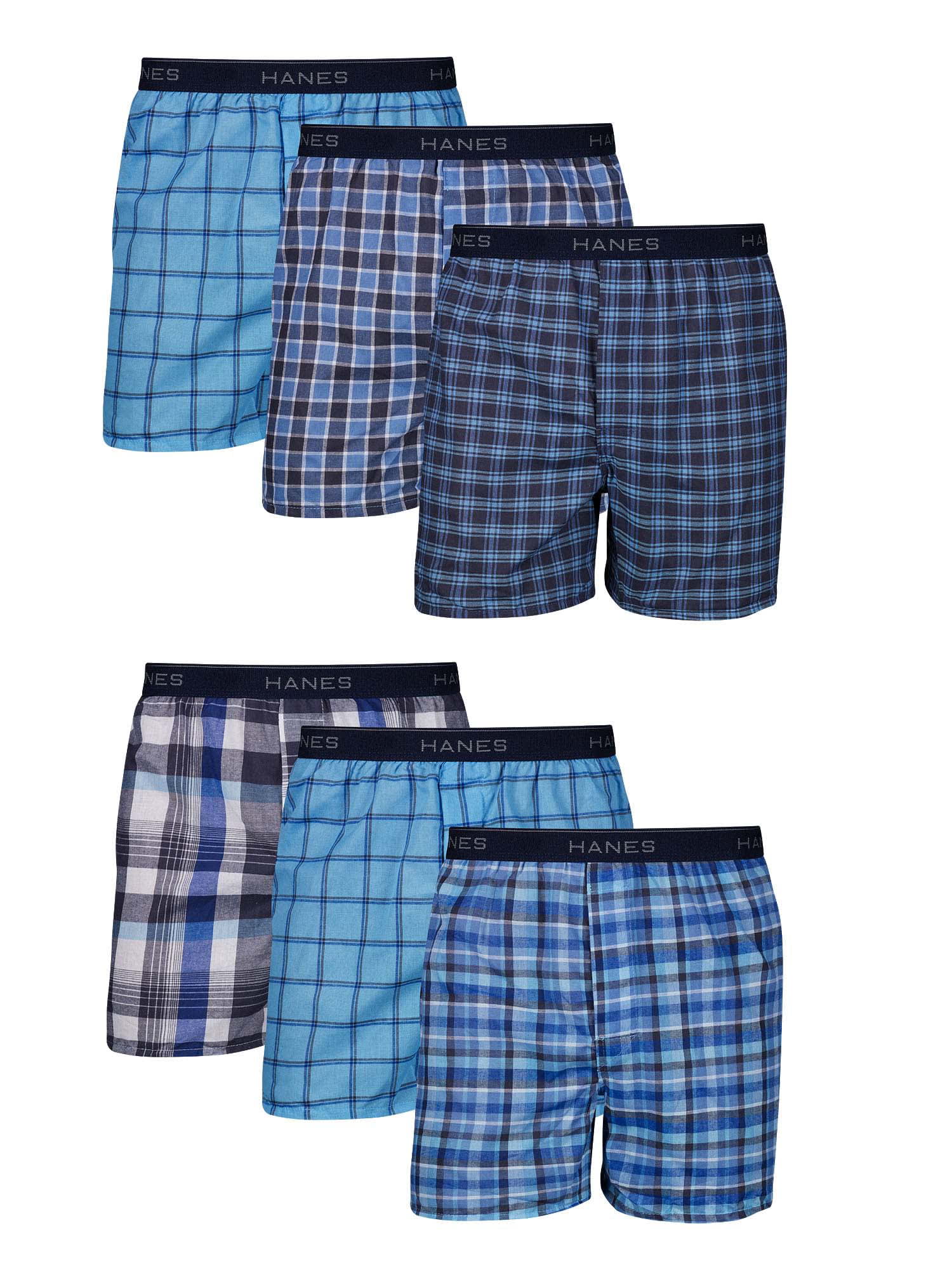 Fruit of the Loom Men's Knit Boxers, 6 Pack, Sizes S-3XL - DroneUp