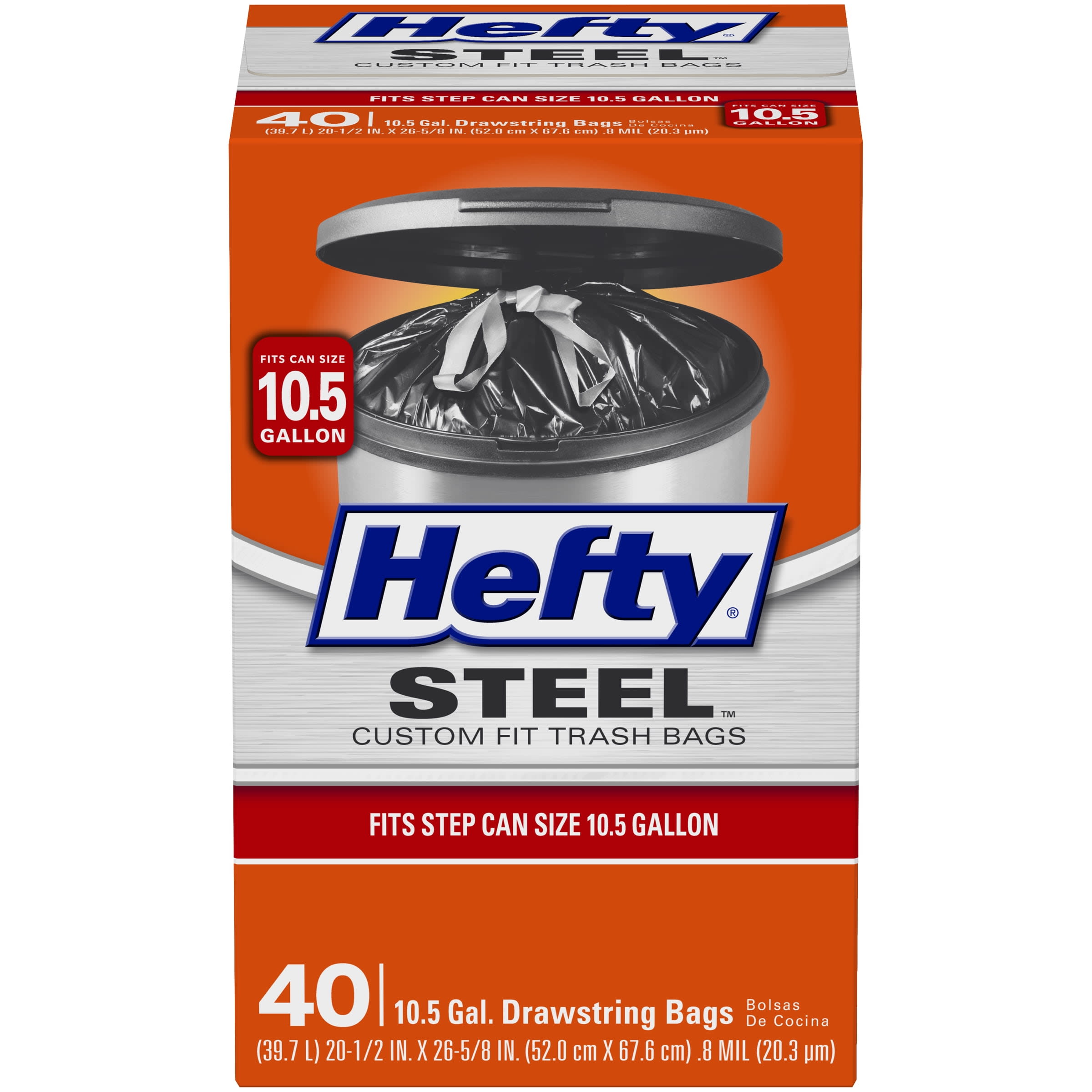 Hefty Small Garbage Bags, Drawstring, Fabuloso Scent, 4 Gallon, 20 Count