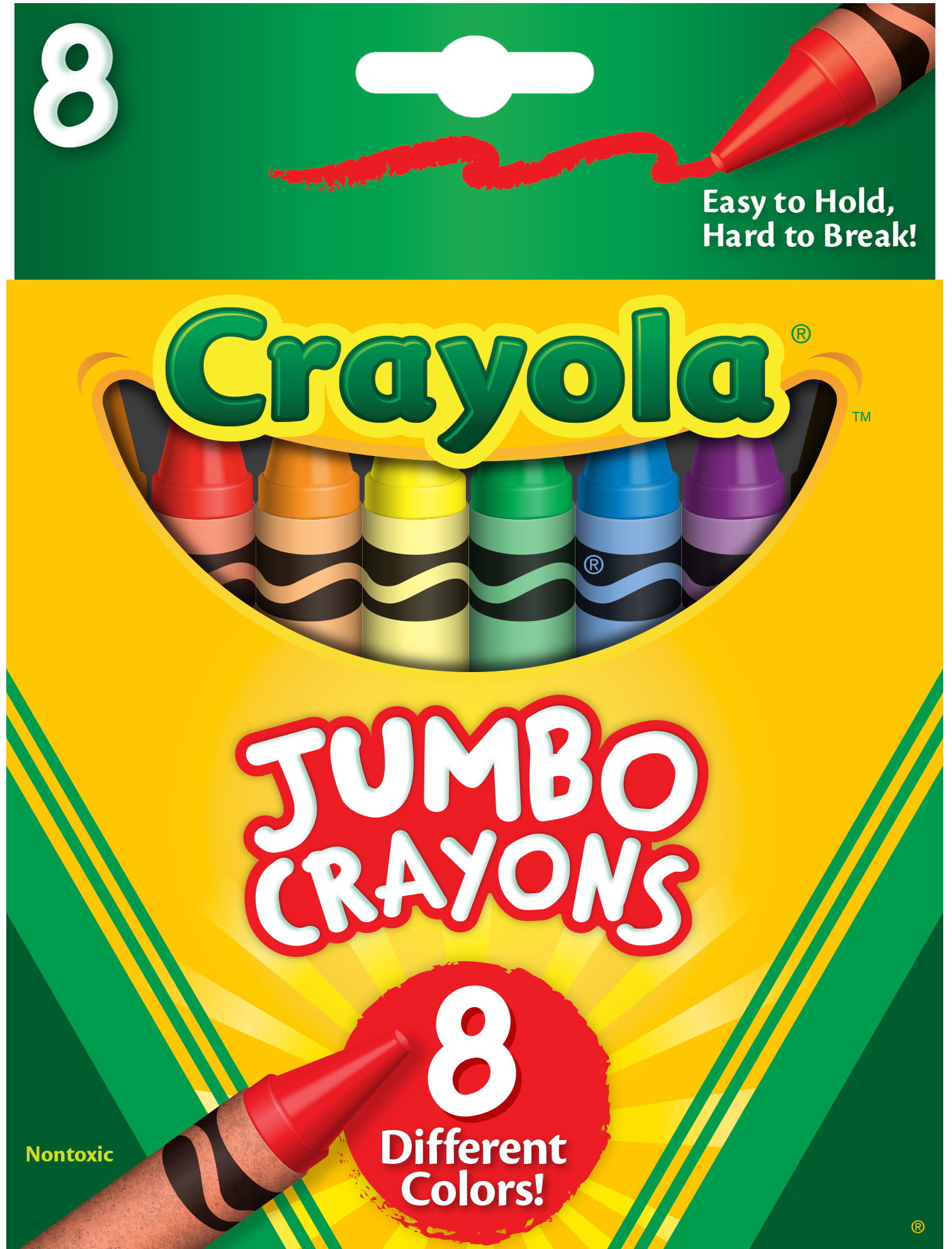 Crayola Jumbo Crayons for Toddlers - 8 Count, Crayola.com