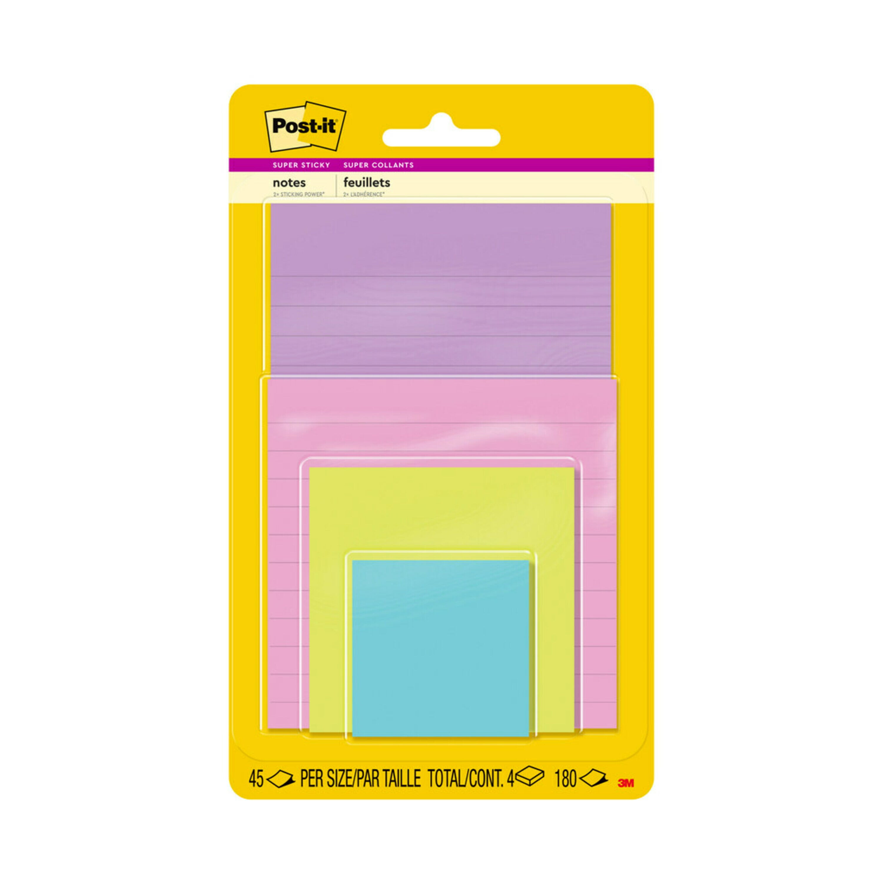 Post It Super Sticky Notes Assorted Sizes Supernova Neons Lined And Unlined 4 Pads Droneup 5639