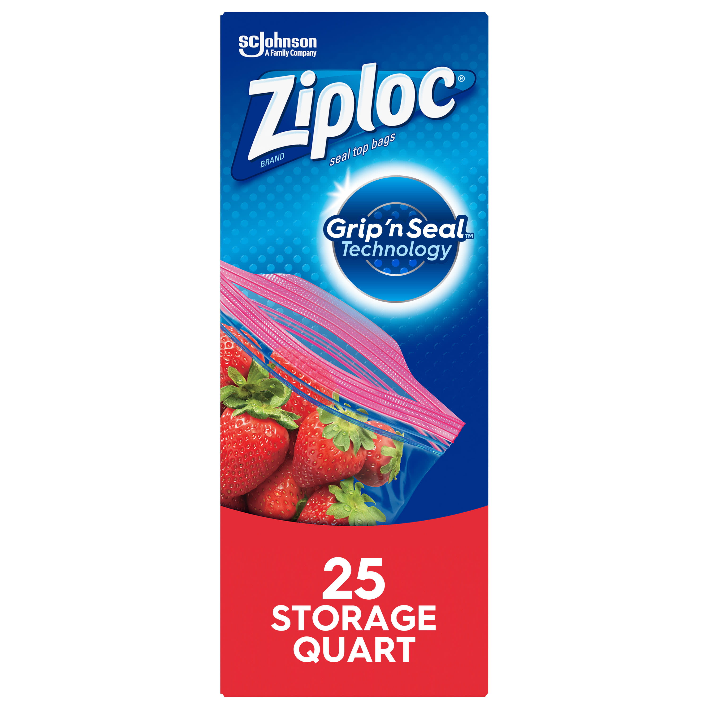 Ziploc 2 Gallon Food Storage Freezer Bags, Grip 'n Seal Technology for  Easier Grip, Open, and Close, 10 Count (Pack of 3)