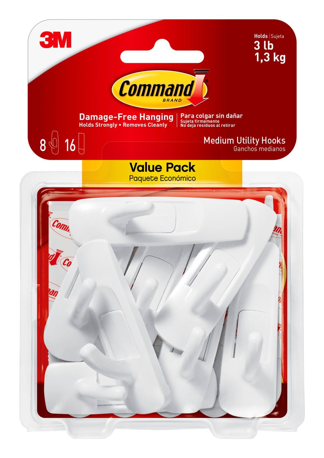 Command Outdoor Foam Strip Refills Medium and Large