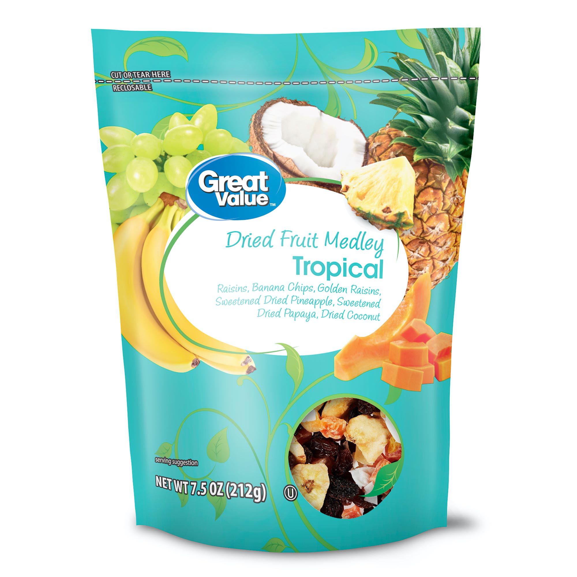 Great Value Freeze Dried Fruit Crisps, Variety Pack, 6 Count, 2.26 oz.