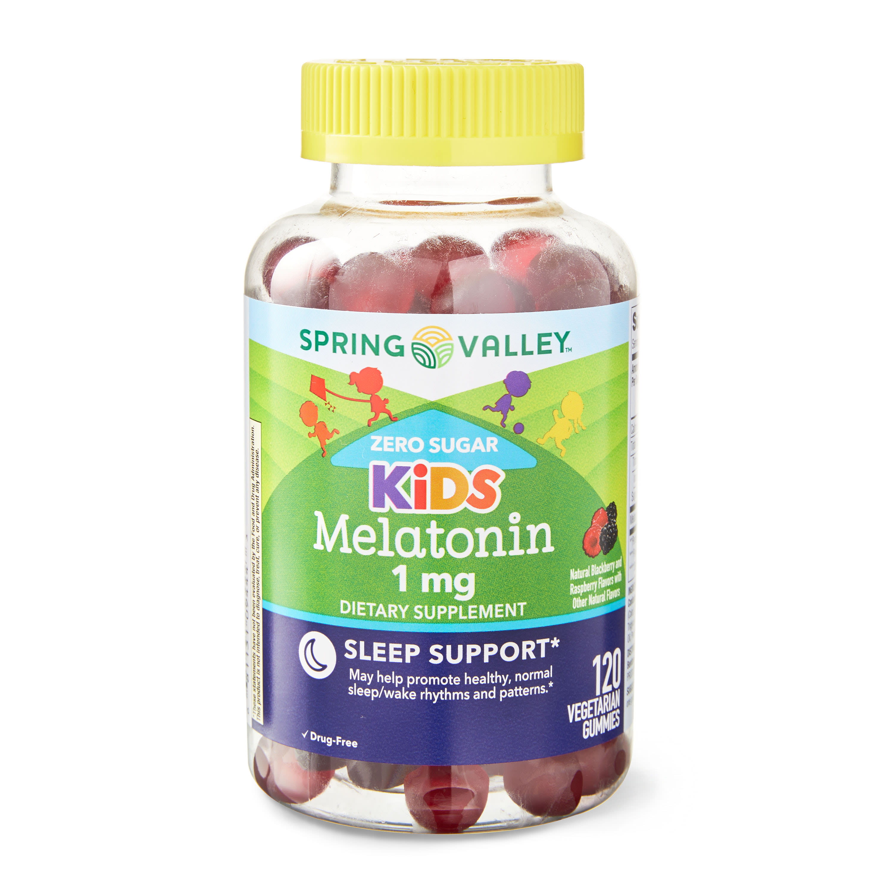 Spring Valley Zero Sugar Kids Melatonin Gummies Dietary Supplement, 1 mg,  120 Count - DroneUp Delivery