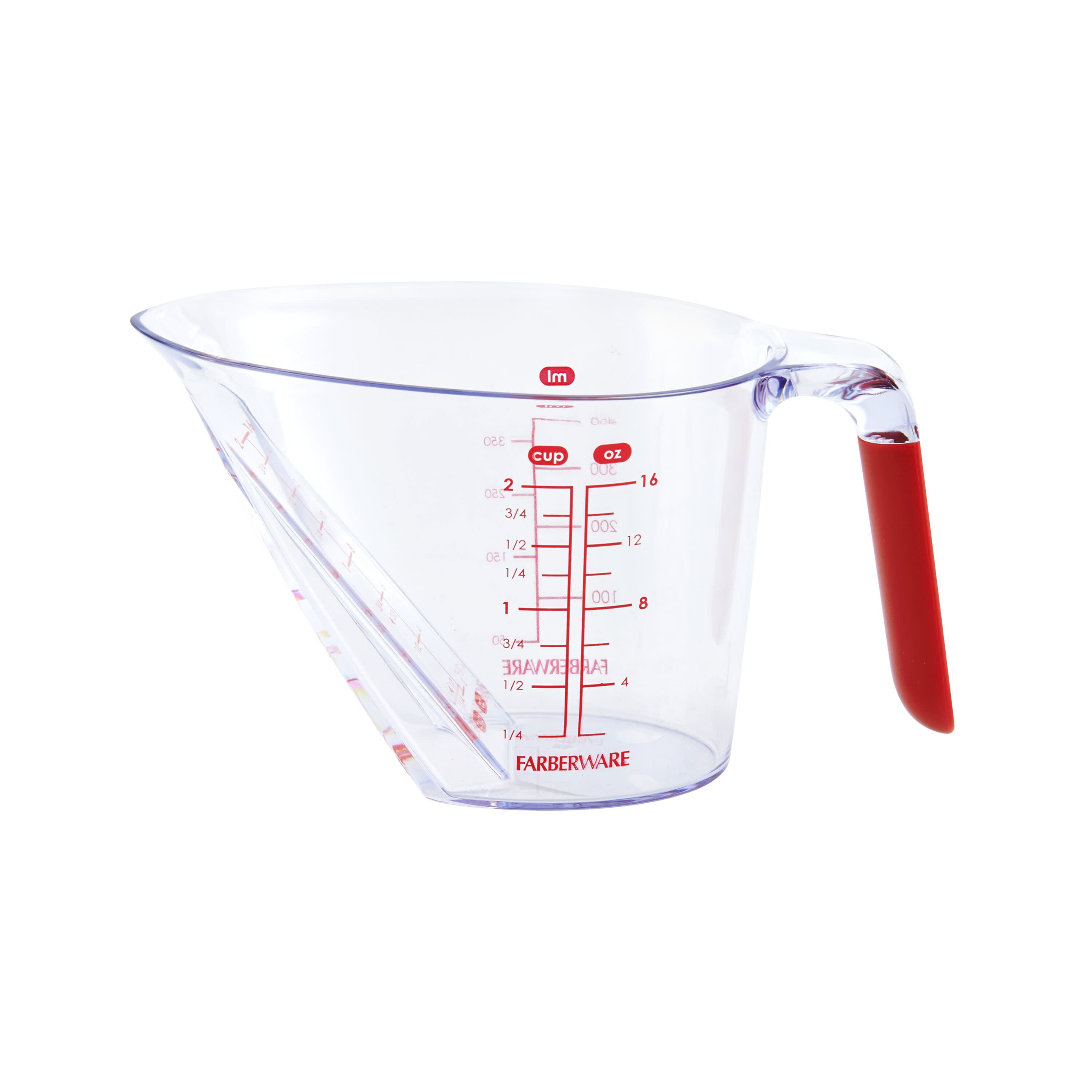 Mainstays 2 Cup Plastic Measuring Cup, 16 oz, Clear 