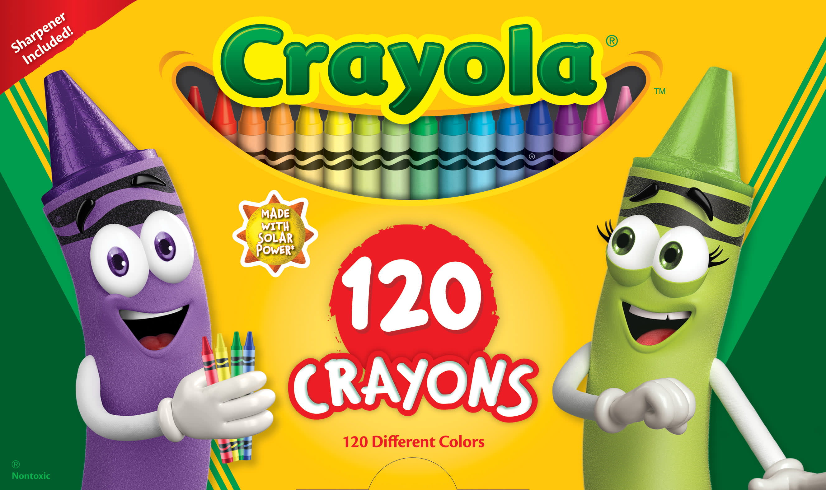 Crayola Giant Box of Crayons, School Supplies, 120 Pieces, Beginner Child -  DroneUp Delivery