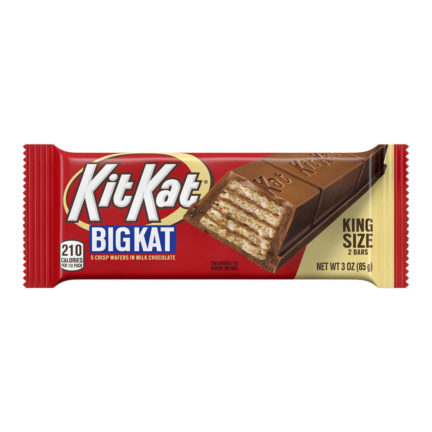 Kit Kat Crisp Wafers, in Milk Chocolate, Snack Size - 5 pack, 0.49 oz bars