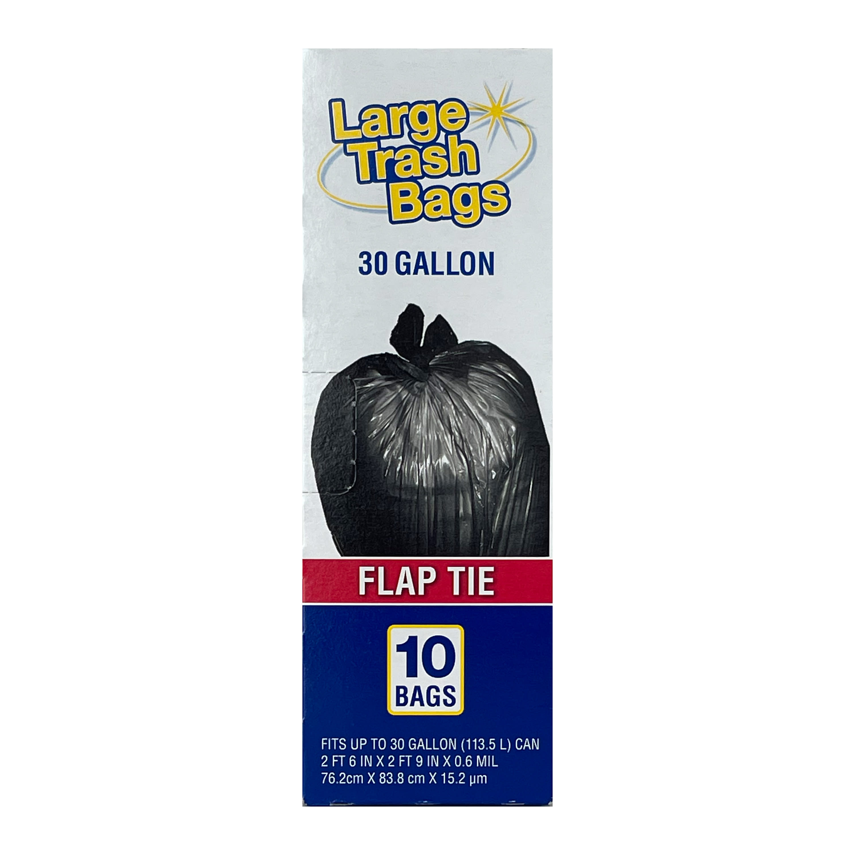 Glad ForceFlex Large Trash Bags, 30 Gallon, 40 Bags (Unscented