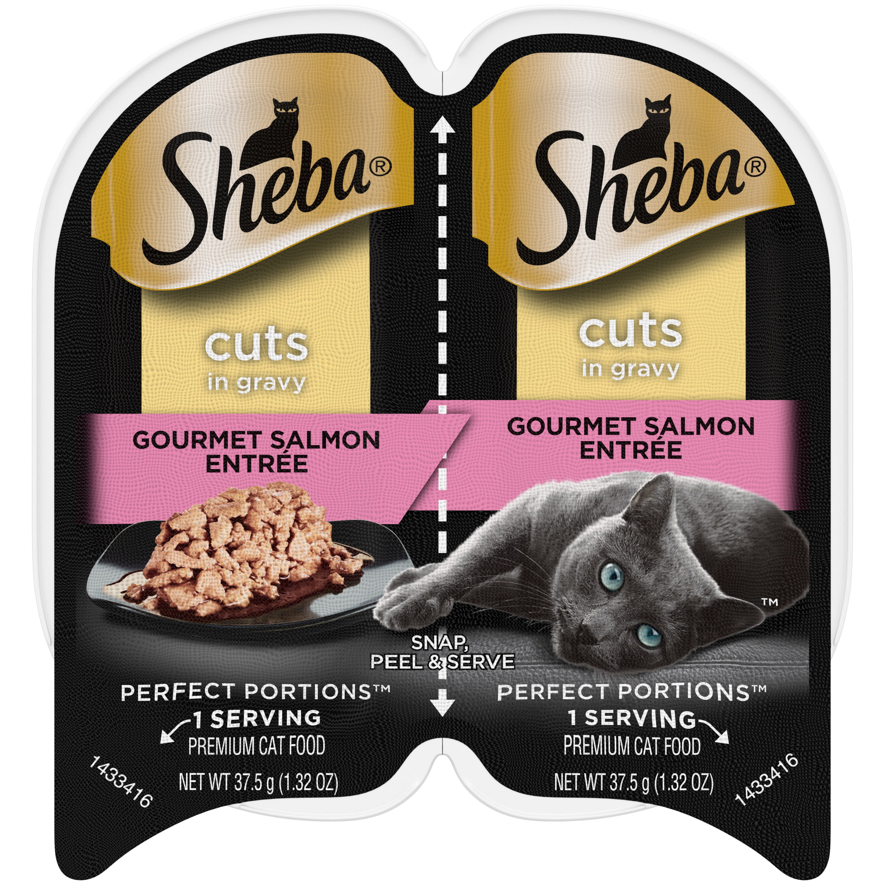 SHEBA Wet Cat Food Pate, Delicate Salmon Entree, 2.6 oz. PERFECT