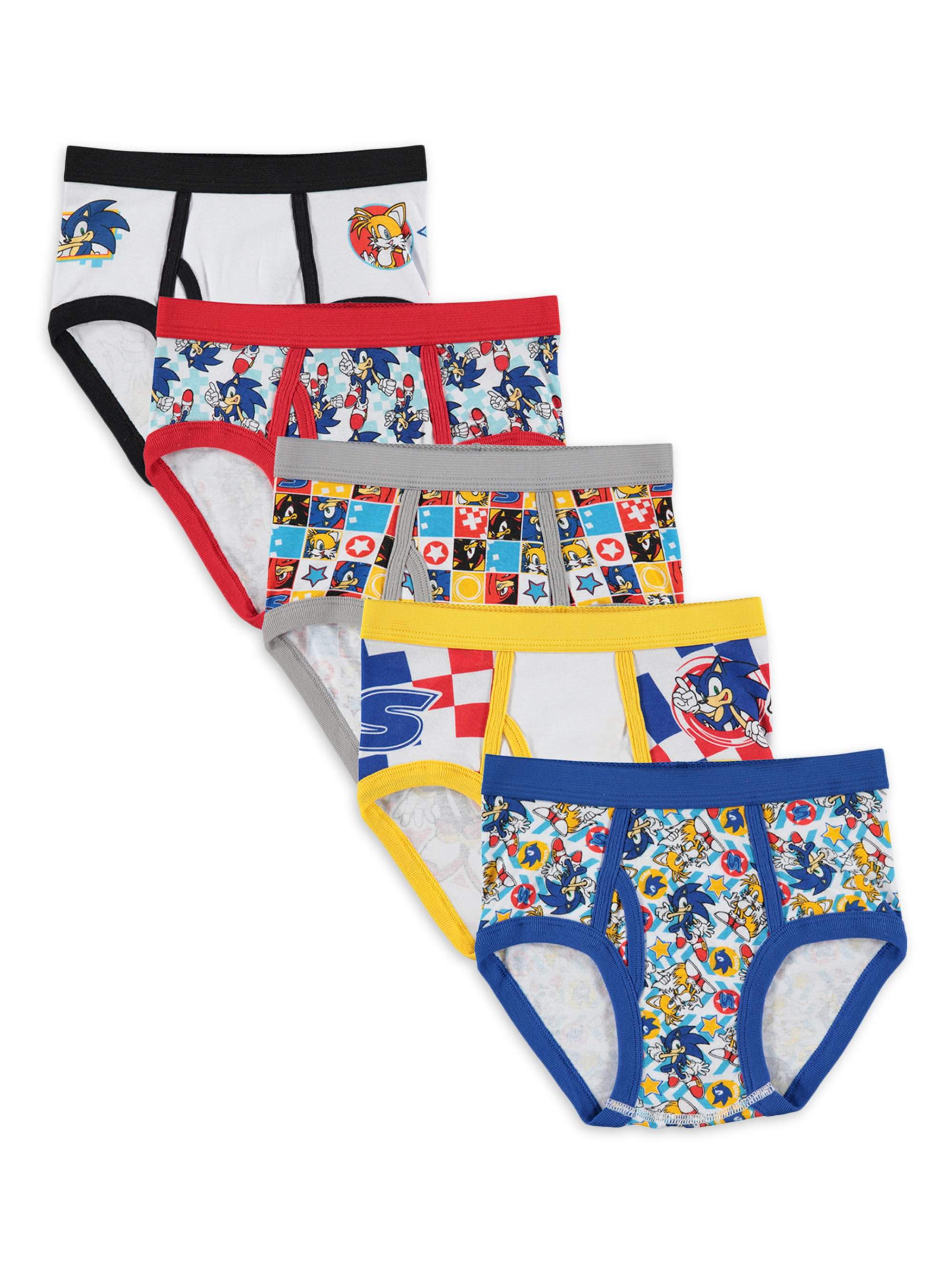 5-pack Boxer Briefs - Bright blue/Sonic the Hedgehog - Kids