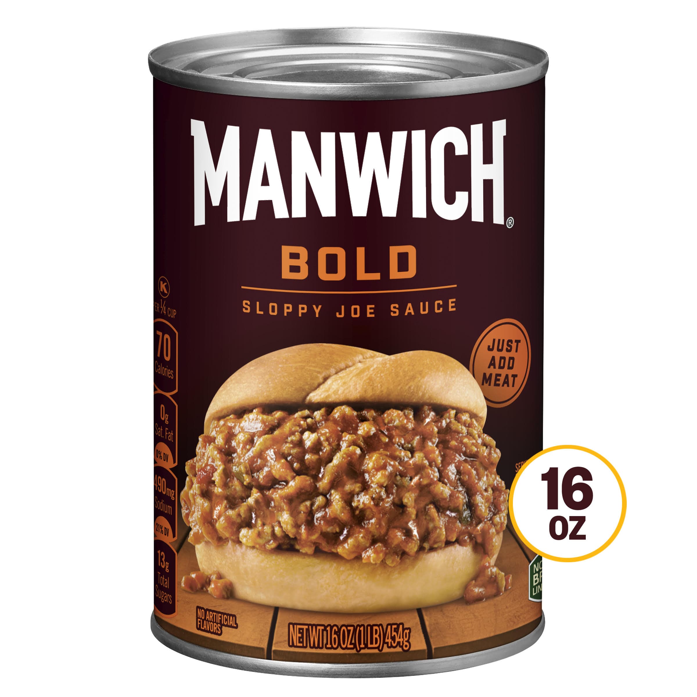 Manwich Sloppy Joe Sauce, Thick and Chunky, Canned Sauce, 15.5 OZ