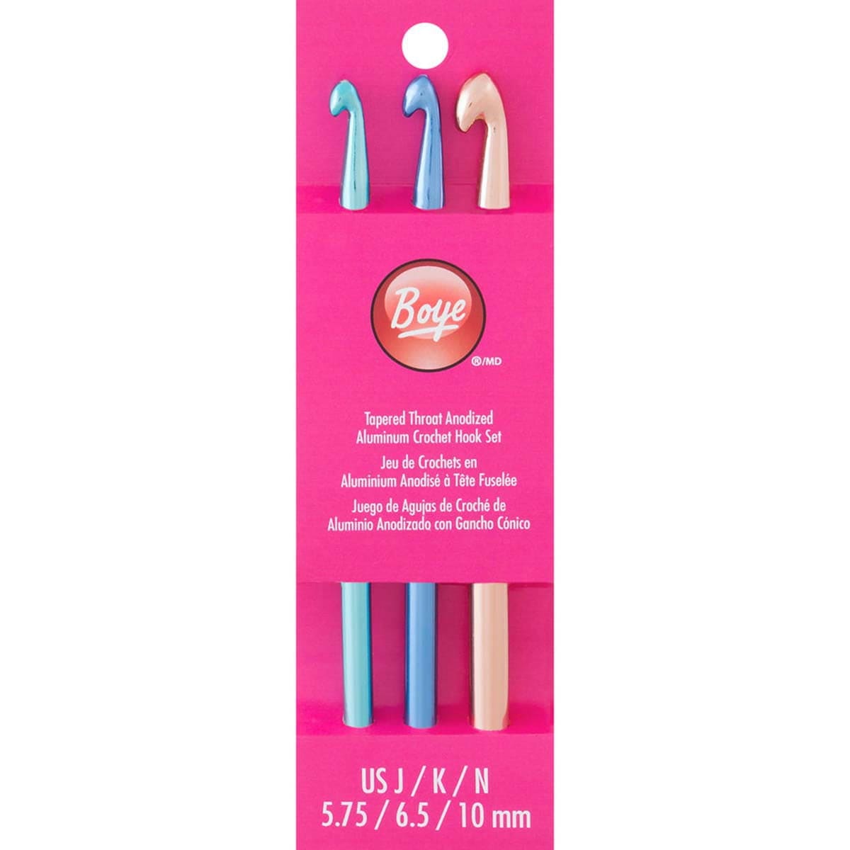 Boye Glitter Crochet Hook Set Sizes G to K