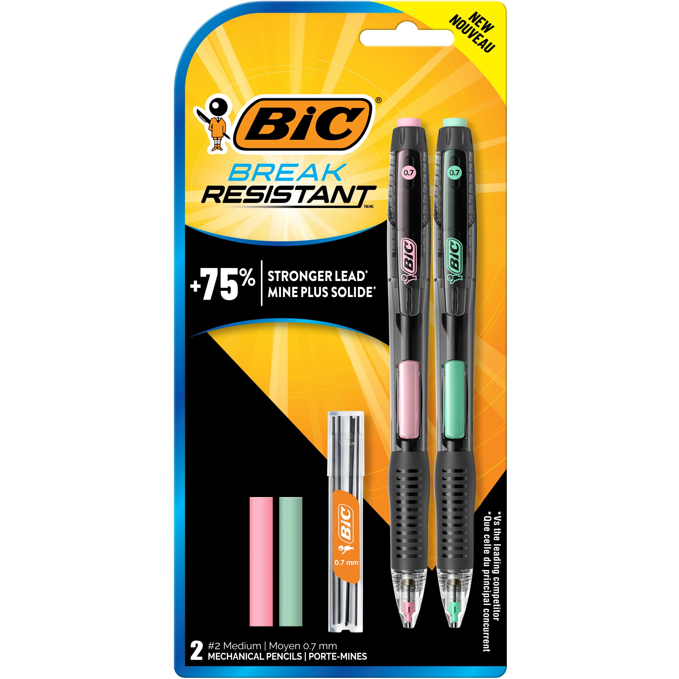 BIC Xtra-Smooth Mechanical Pencils, Medium Point (0.7mm), Assorted Color  Barrels, 40 Count - DroneUp Delivery