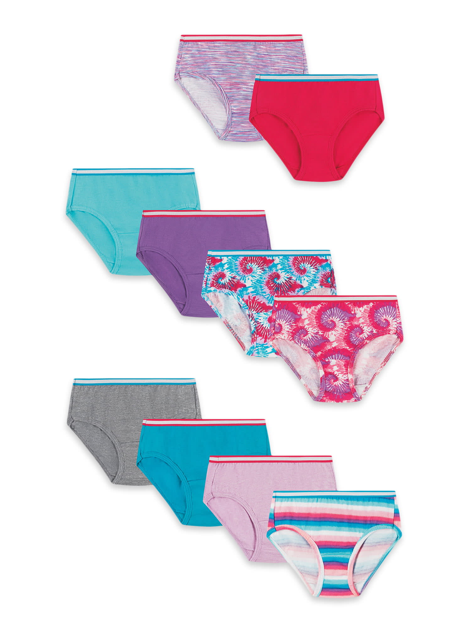 Hipster Underwear 10-Pack for Girls