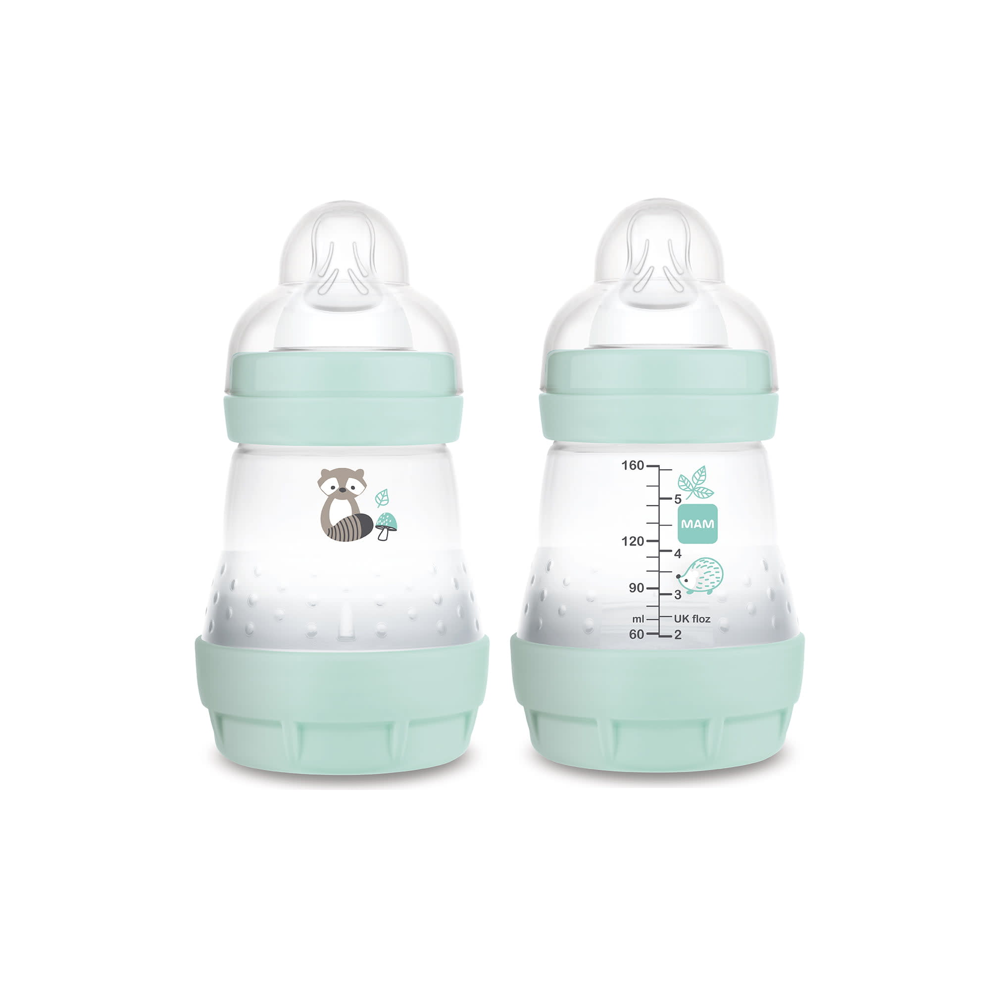 NUK Simply Natural Baby Bottles, 5 Oz, 2 Pack