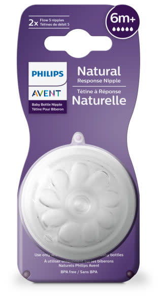 Philips Avent Natural Baby Bottle with Natural Response Nipple Newborn Gift  Set, SCD837/03 - DroneUp Delivery