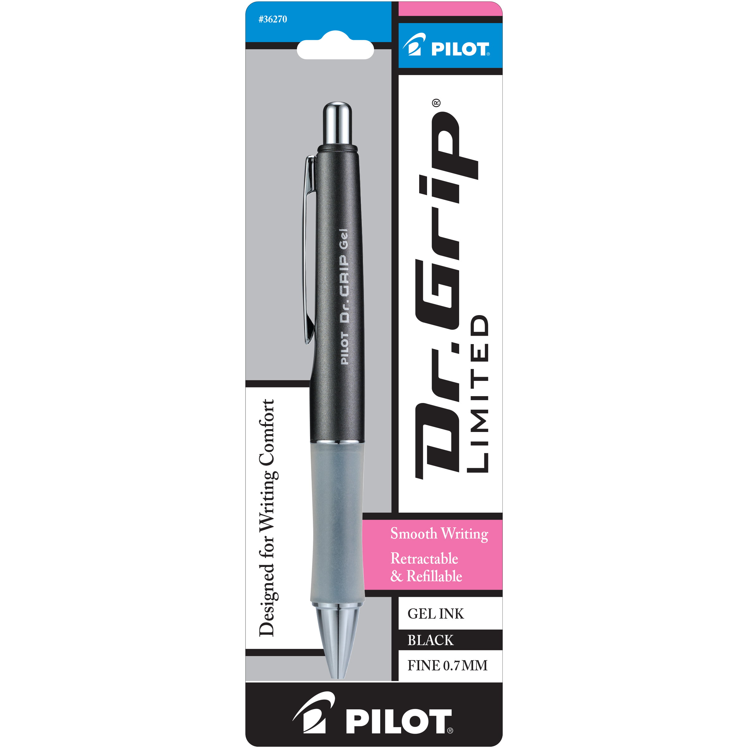 G2 Roller Ball Retractable Gel Pen, Black Ink, Fine - 2 count