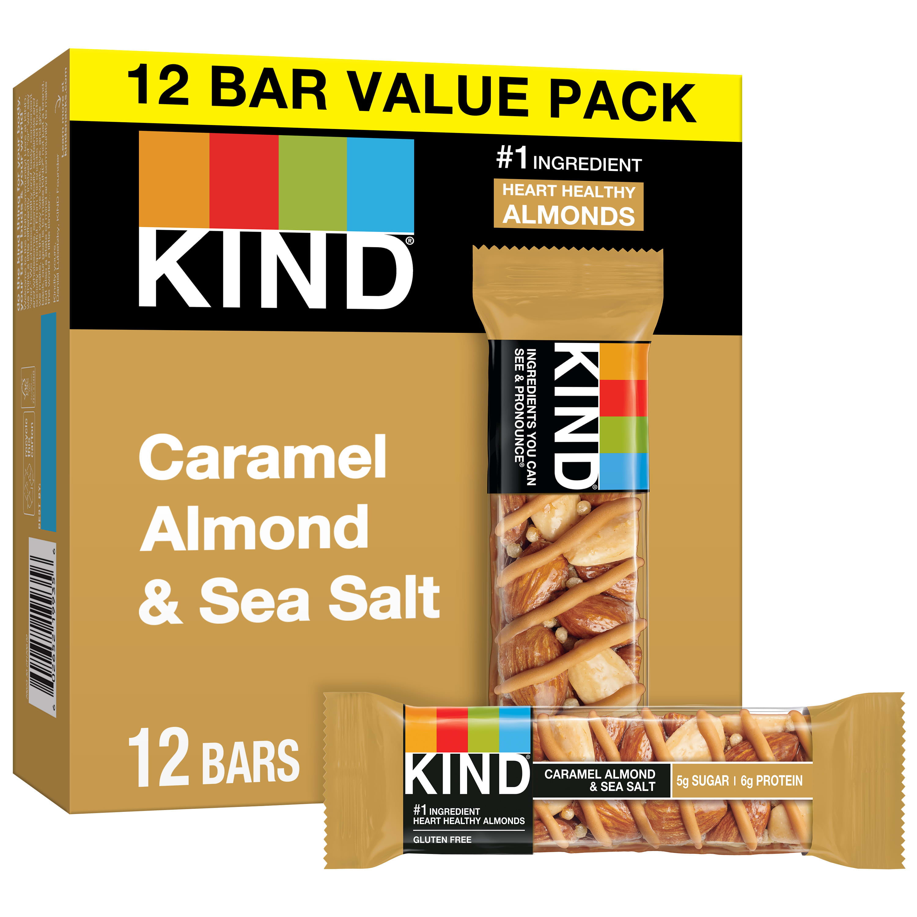 Dark Chocolate Caramel Cashew Nutrition Bars 12 Count