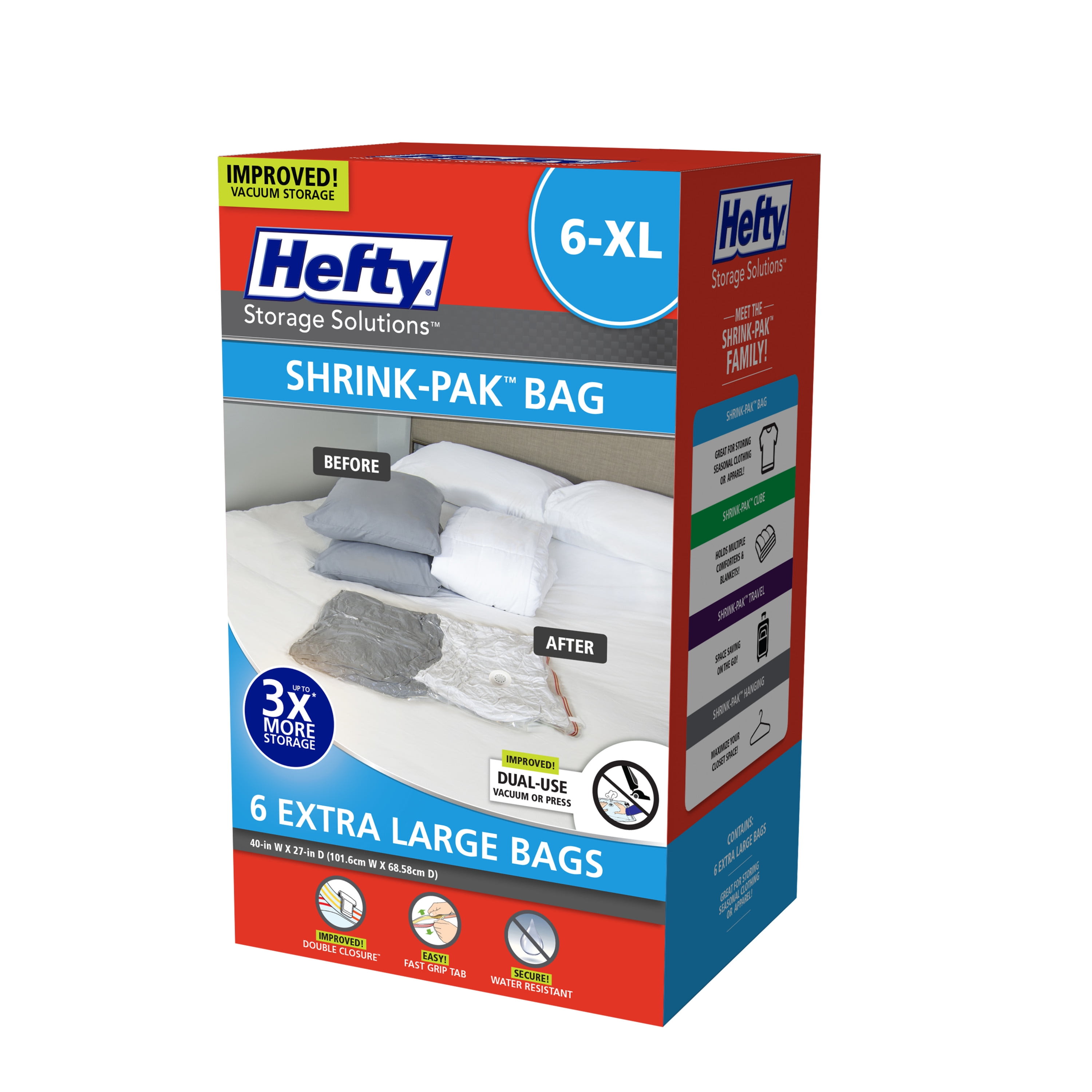 Hefty Slider Freezer Storage Bags, Quart Size, 50 Count - DroneUp Delivery