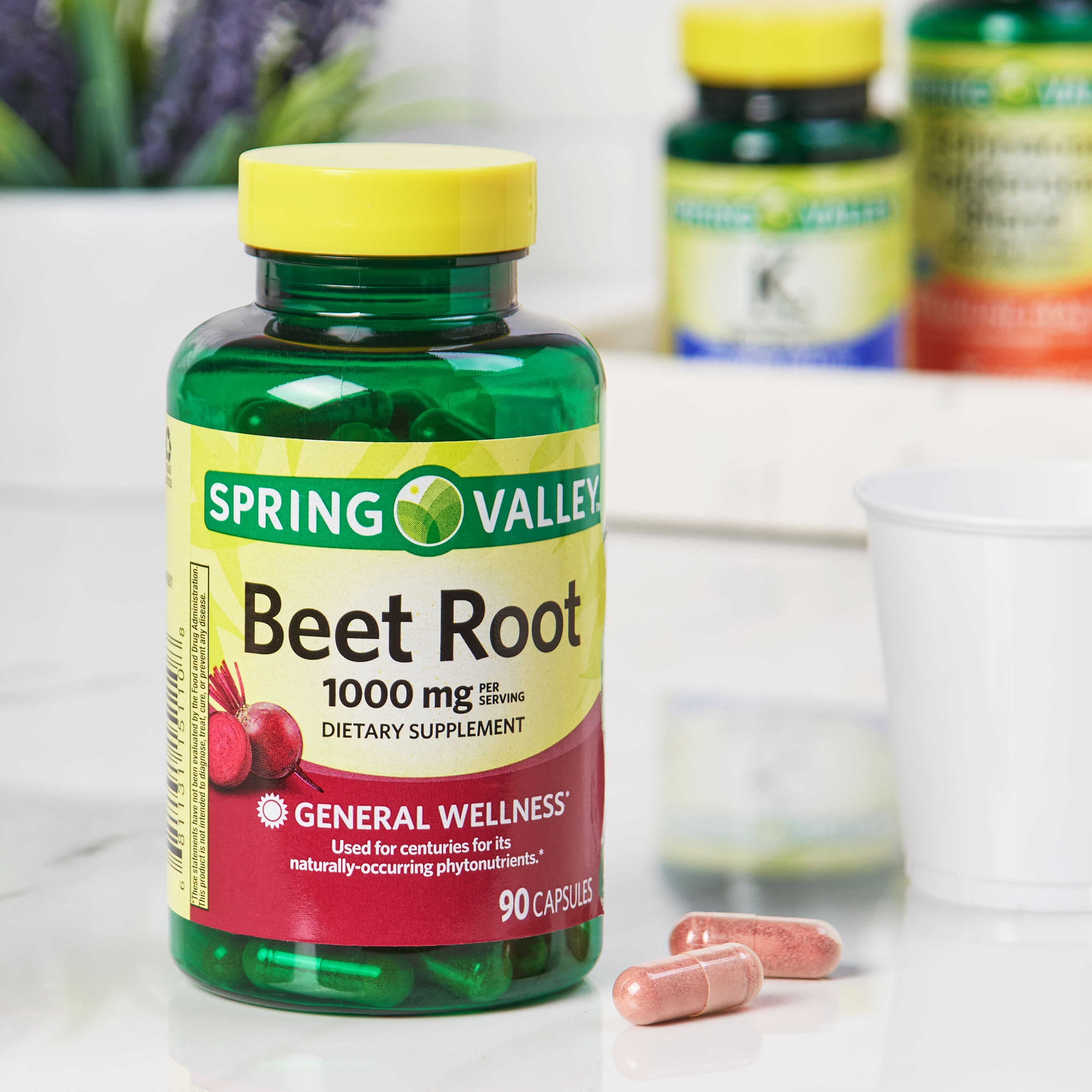 Spring Valley Beet Root Dietary Supplement, 1000 mg, 90 Count DroneUp