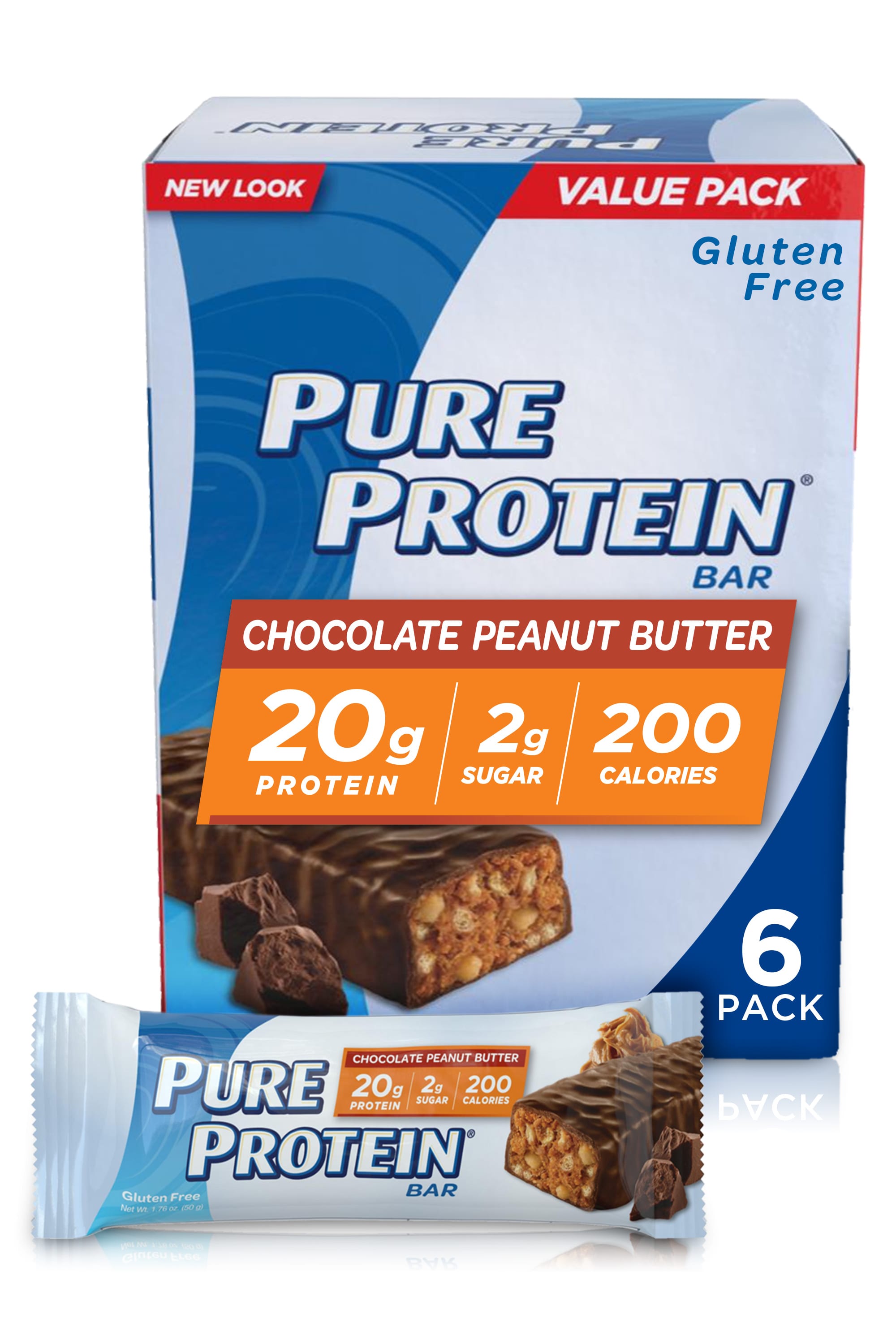 Pure Protein Bar Chocolate Peanut Butter is a Great Source of Protein