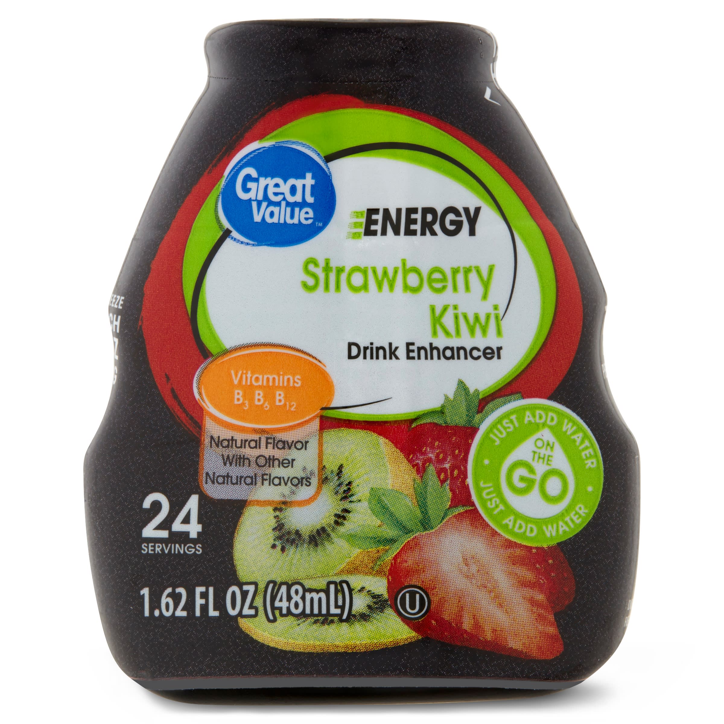 Great Value Energy Liquid Drink Enhancer, Strawberry Kiwi, 1.62 Fl Oz -  DroneUp Delivery