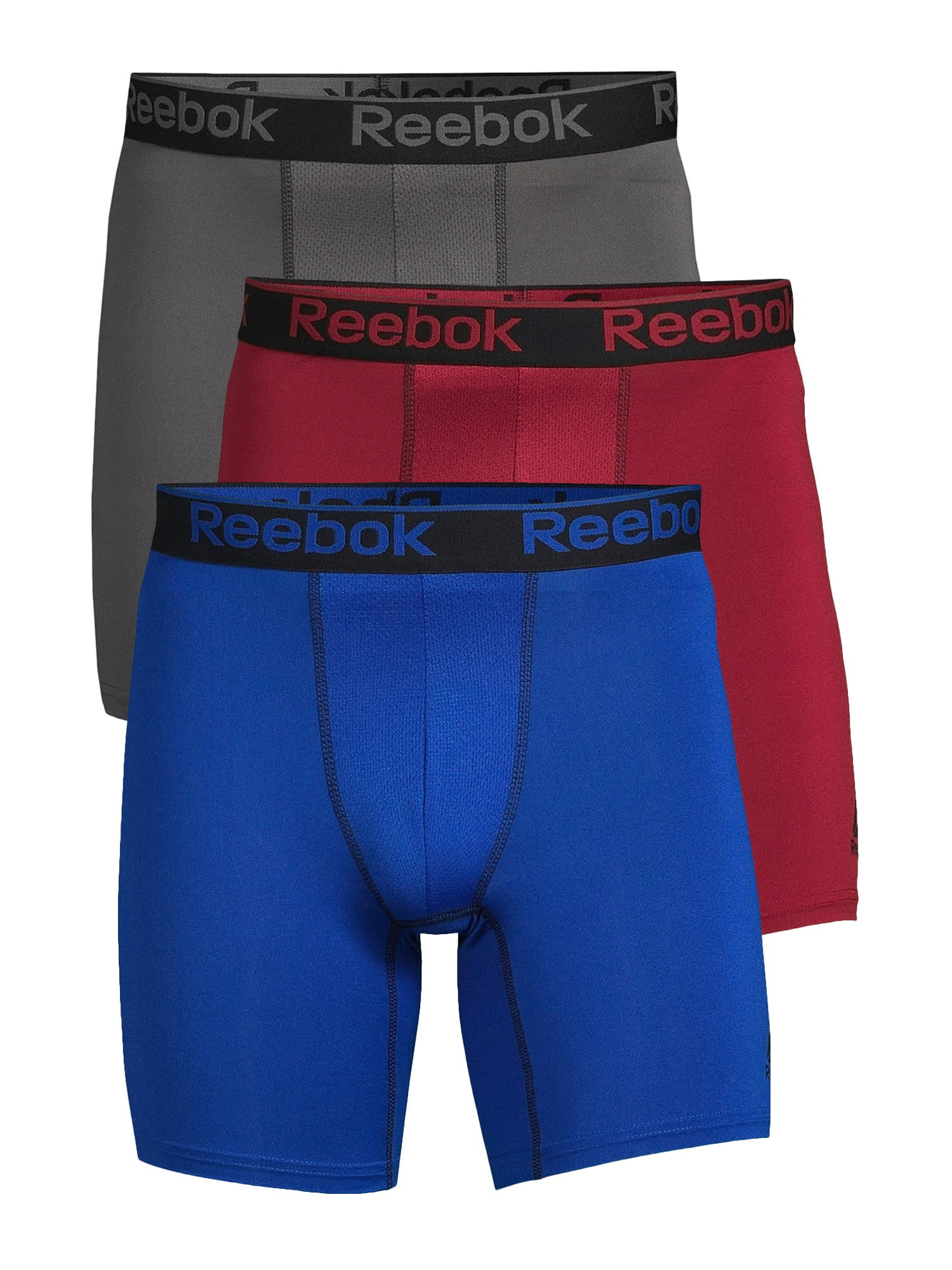 Reebok Boys' 4 Pack Performance Boxer Brief Anti-Microbial