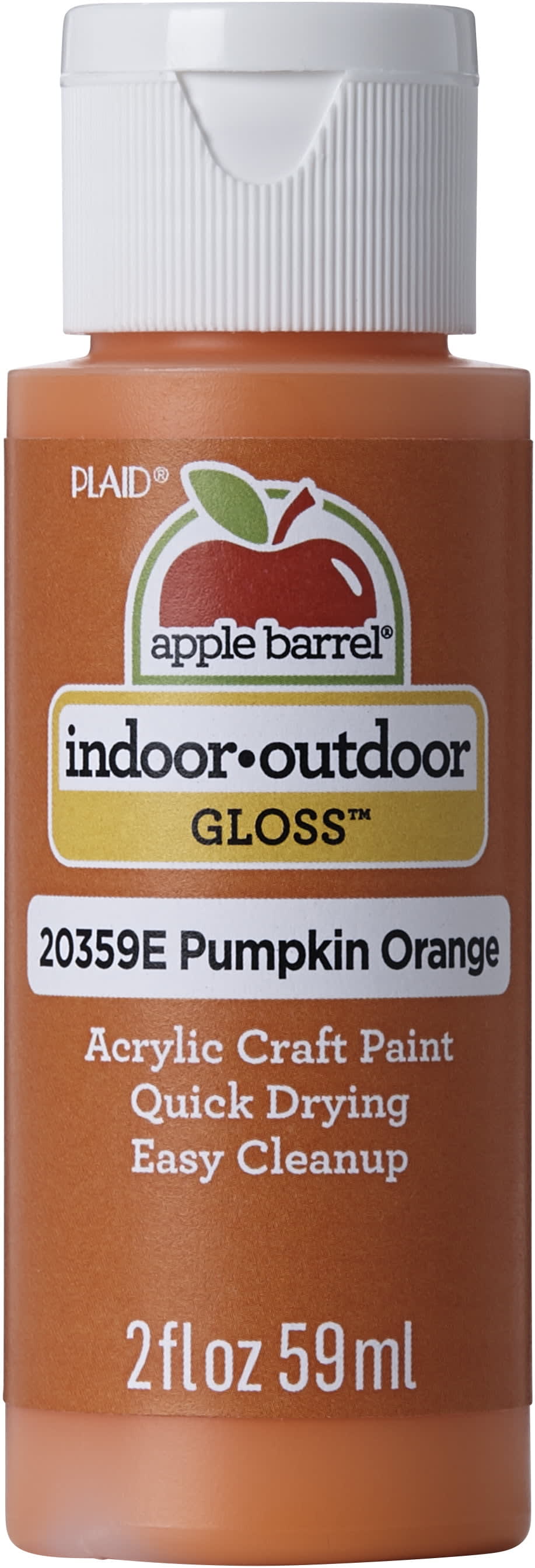 Plaid Apple Barrel Acrylic Craft Paint, Black - 2 fl oz bottle