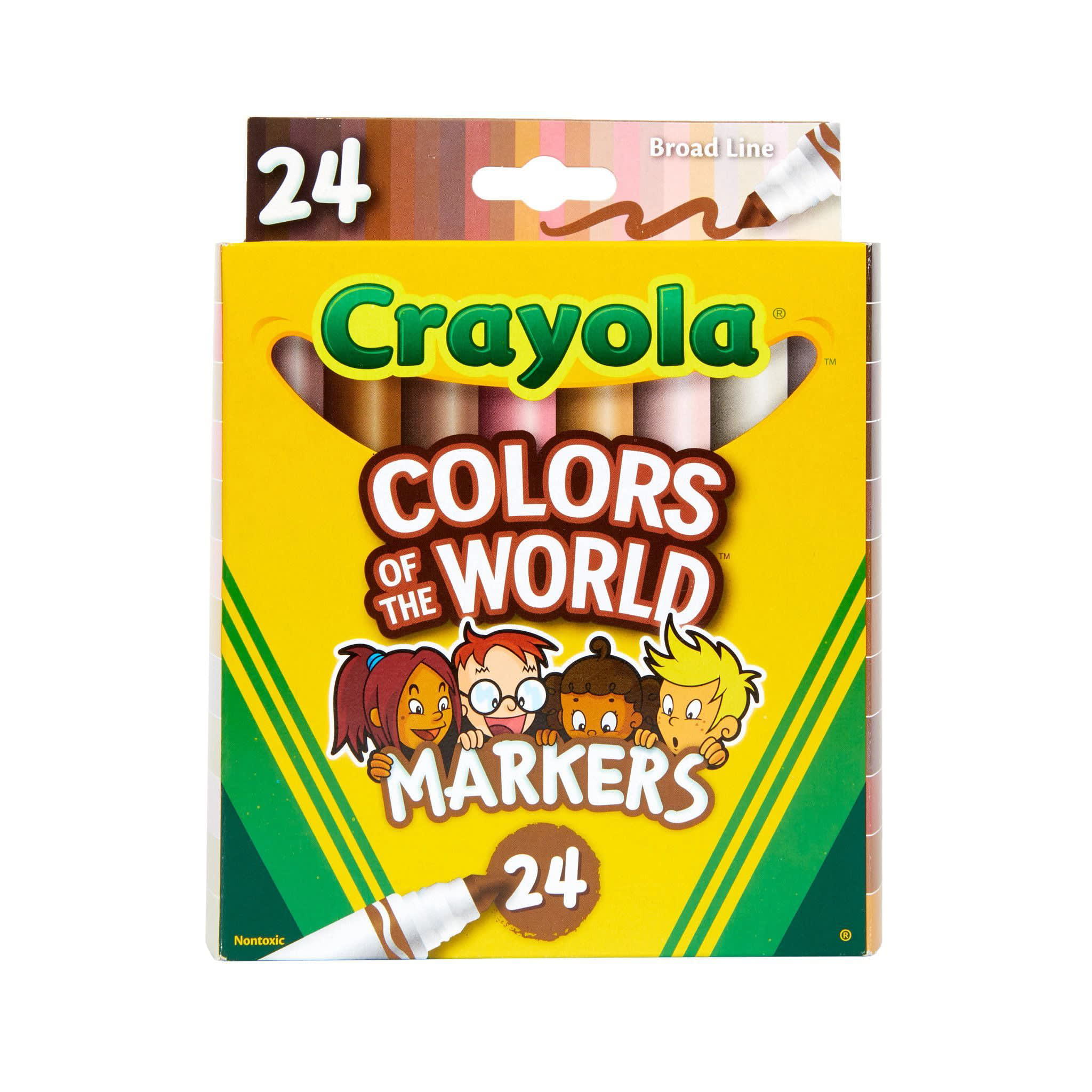  Crayola Super Tips Marker Set (100ct), Fine Point Washable  Markers, Drawing Markers for Kids & Adults, Great for Thick & Thin Lines :  Arts, Crafts & Sewing