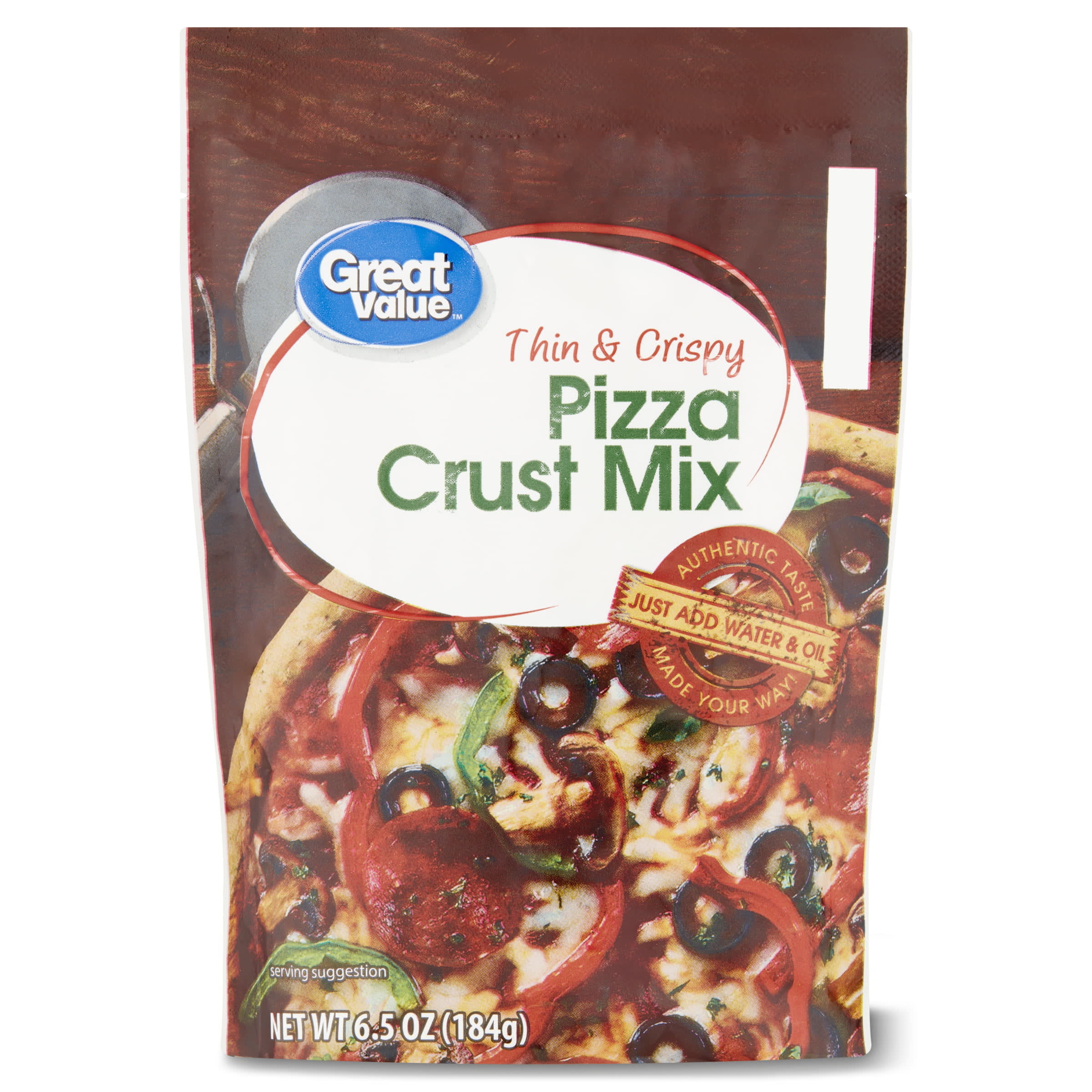 Great Value Pizza Crust Mix, 6.5 oz - DroneUp Delivery