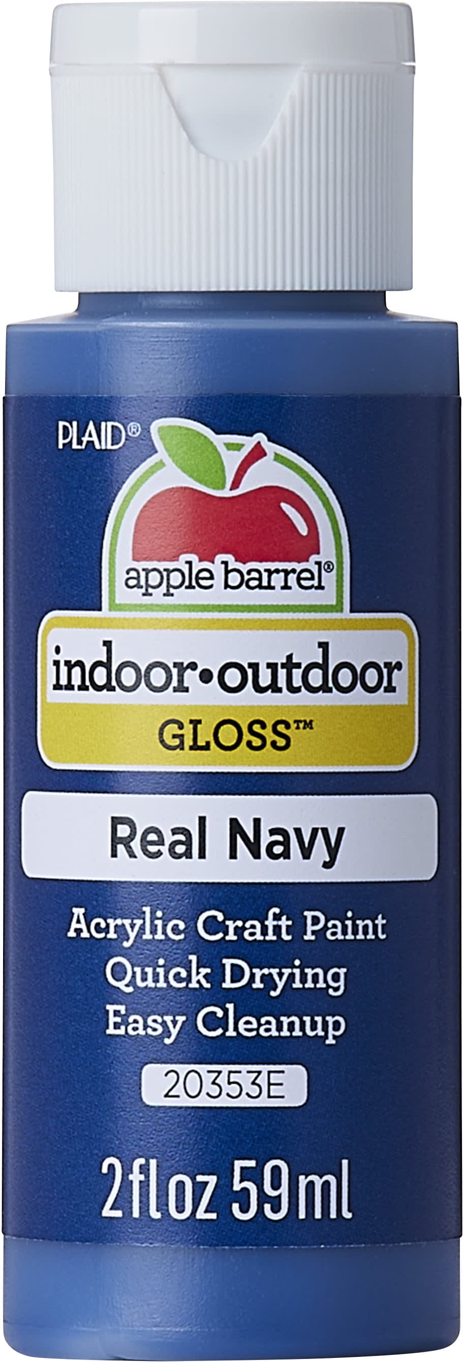 Apple Barrel Acrylic Craft Paint, Gloss Finish, Real Navy, 2 fl oz -  DroneUp Delivery