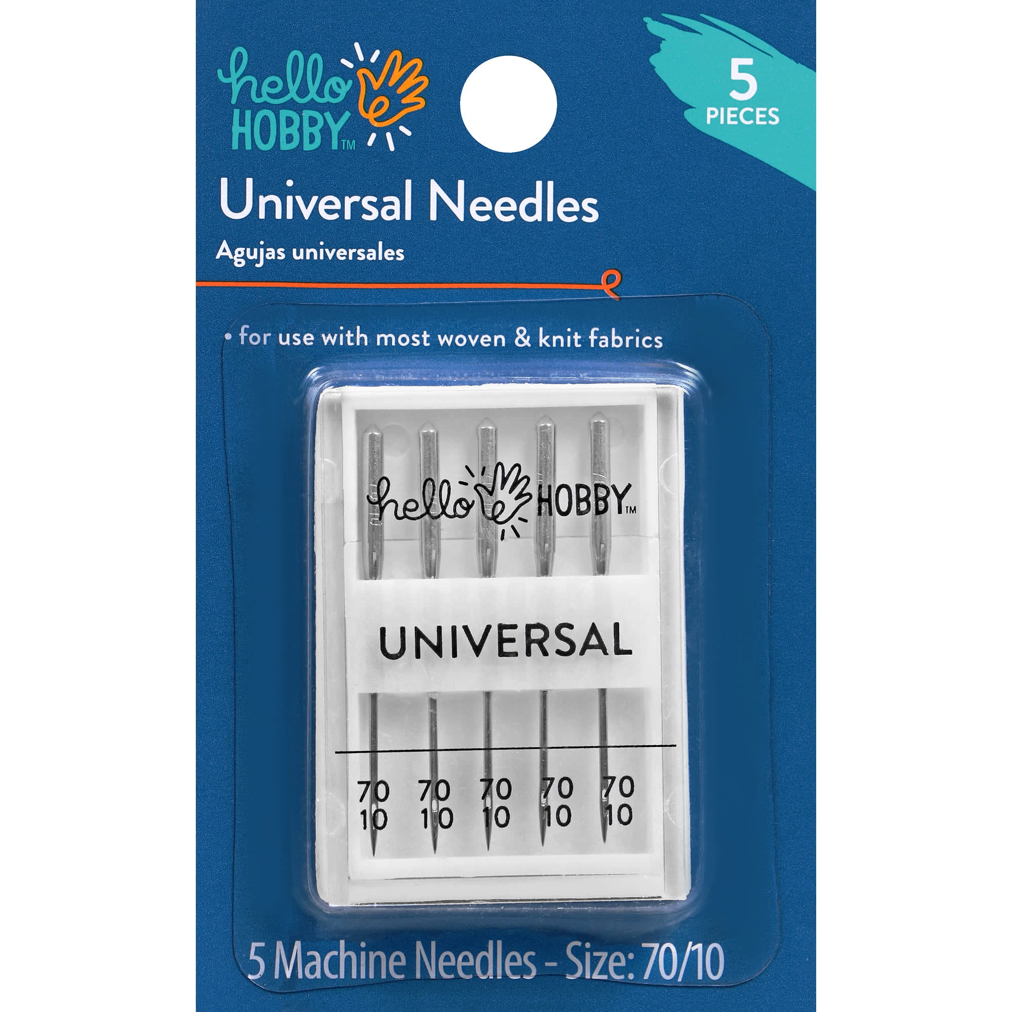 Hello Hobby Size 70/10 Universal Sewing Machine Needles, 5 Pack - DroneUp  Delivery