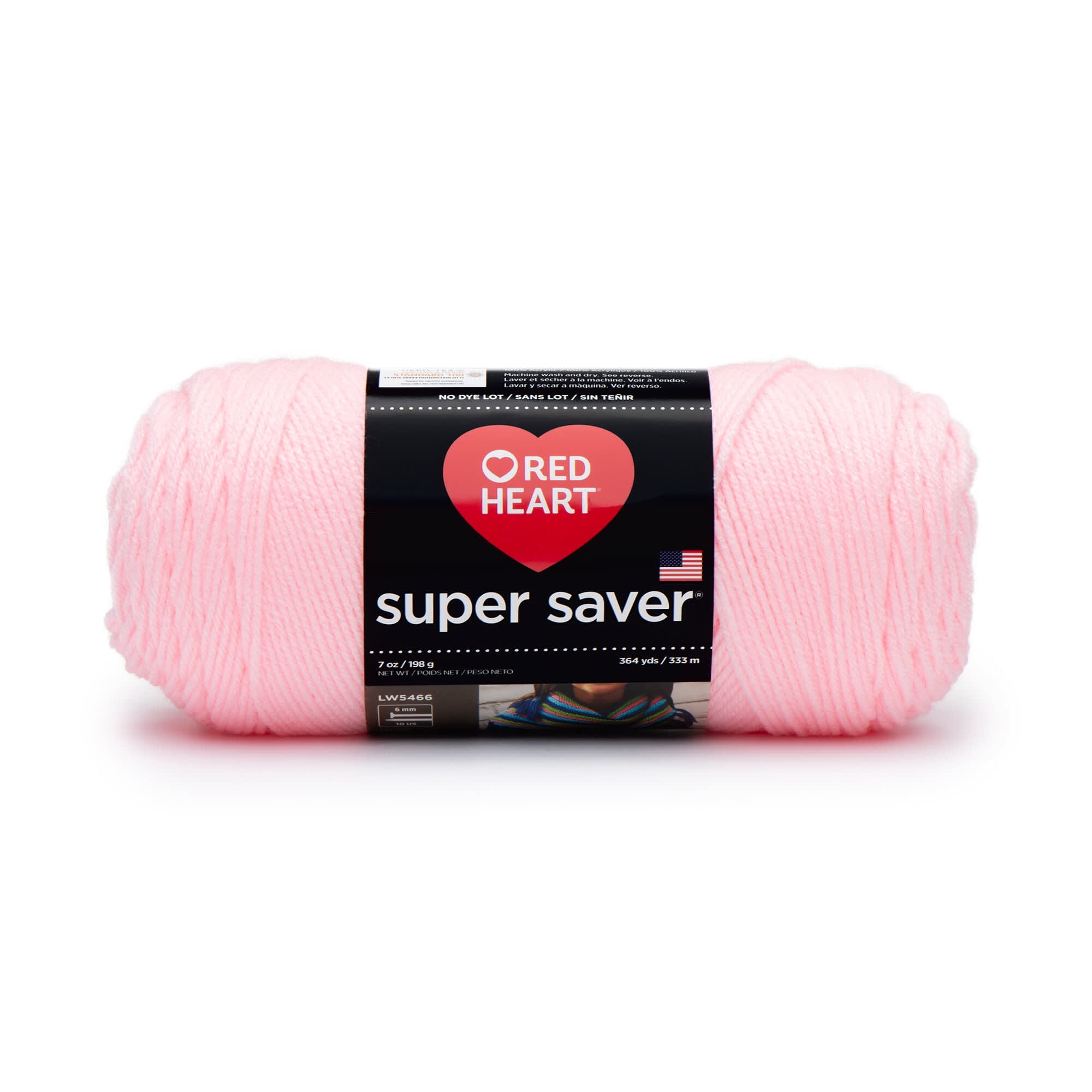 Mainstays Bulky 100% Polyester Pink Yarn, 31.7 yd